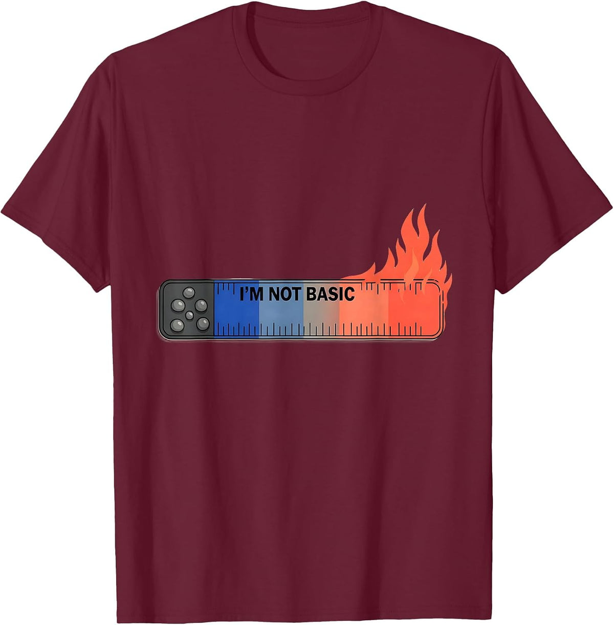 I'm Not Basic Funny Chemistry Science Nerd Humor T-Shirt - Burgundy