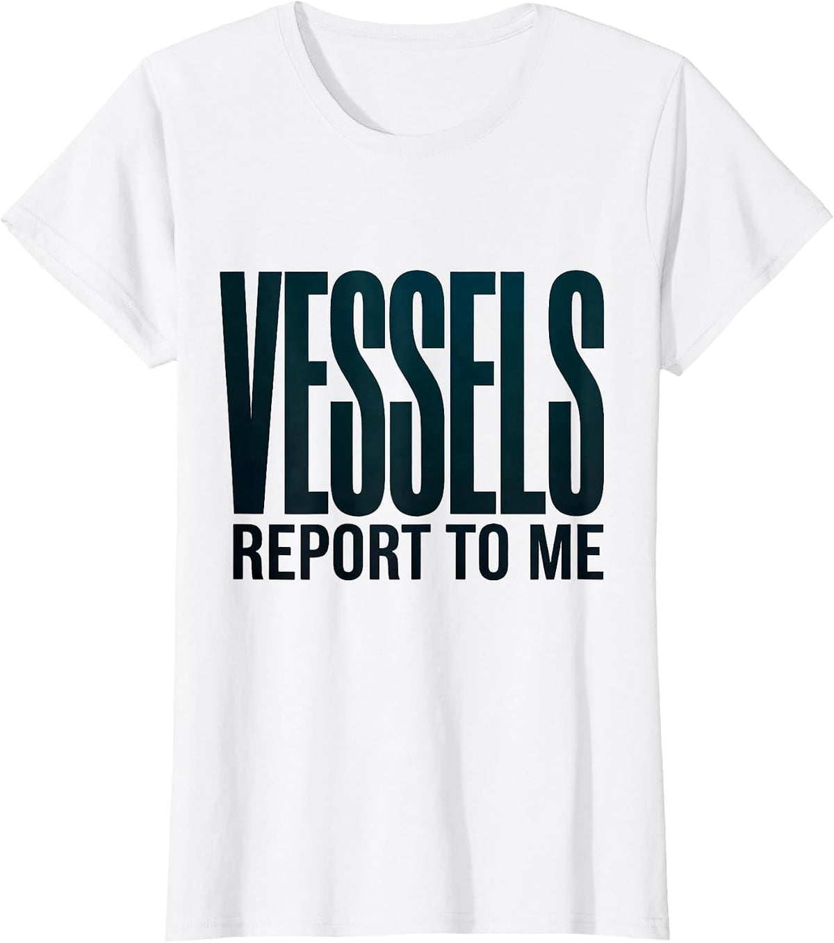 Vessels Report To Me Funny Sonographer Ultrasound Tech Humor T-Shirt - White