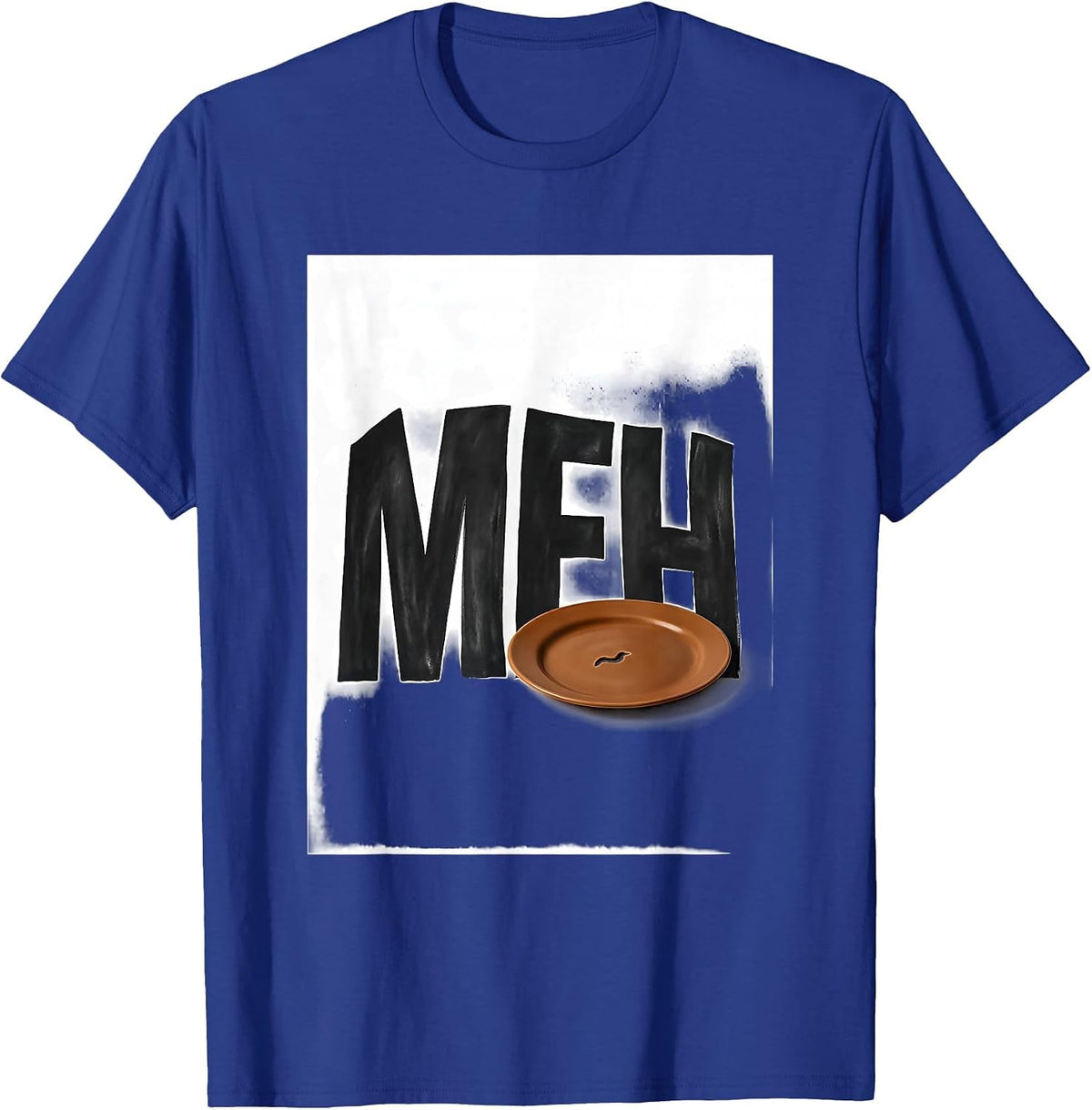 Men's Meh Funny Sloth Lover Lazy Humor Gift T-Shirt - Royal Blue