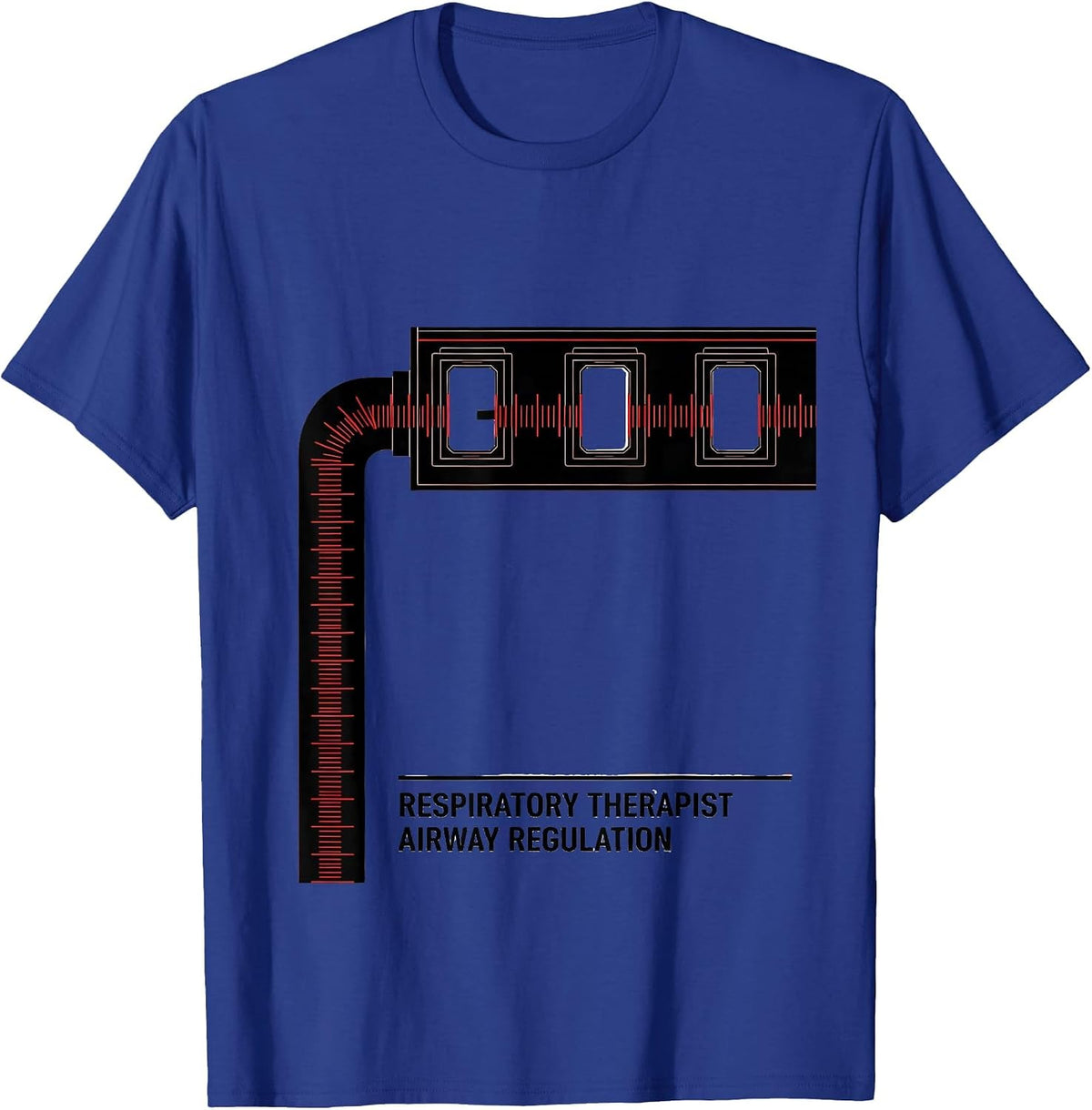 Respiratory Therapist Airway Regulation Professional T-Shirt - Royal Blue