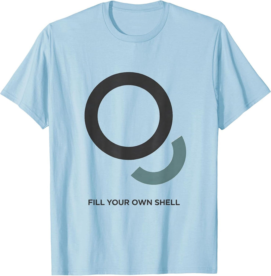 Men's Fill Your Own Shell Chemistry Pun Humor Science Lover Gift T-Shirt - Baby Blue