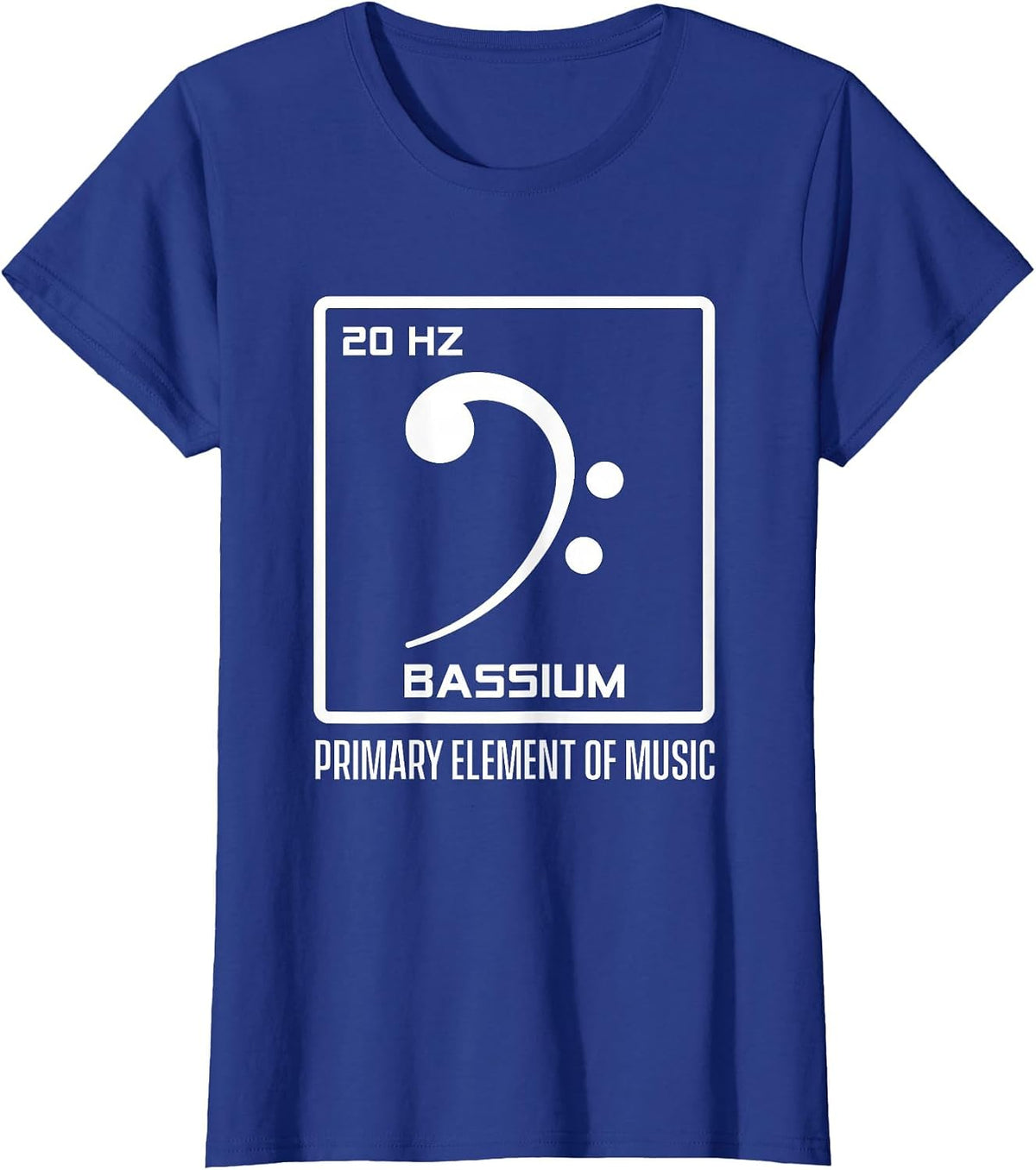 Bass Clef Bassist Guitarist Bass Guitar Player Musician Rock T-Shirt - Royal Blue