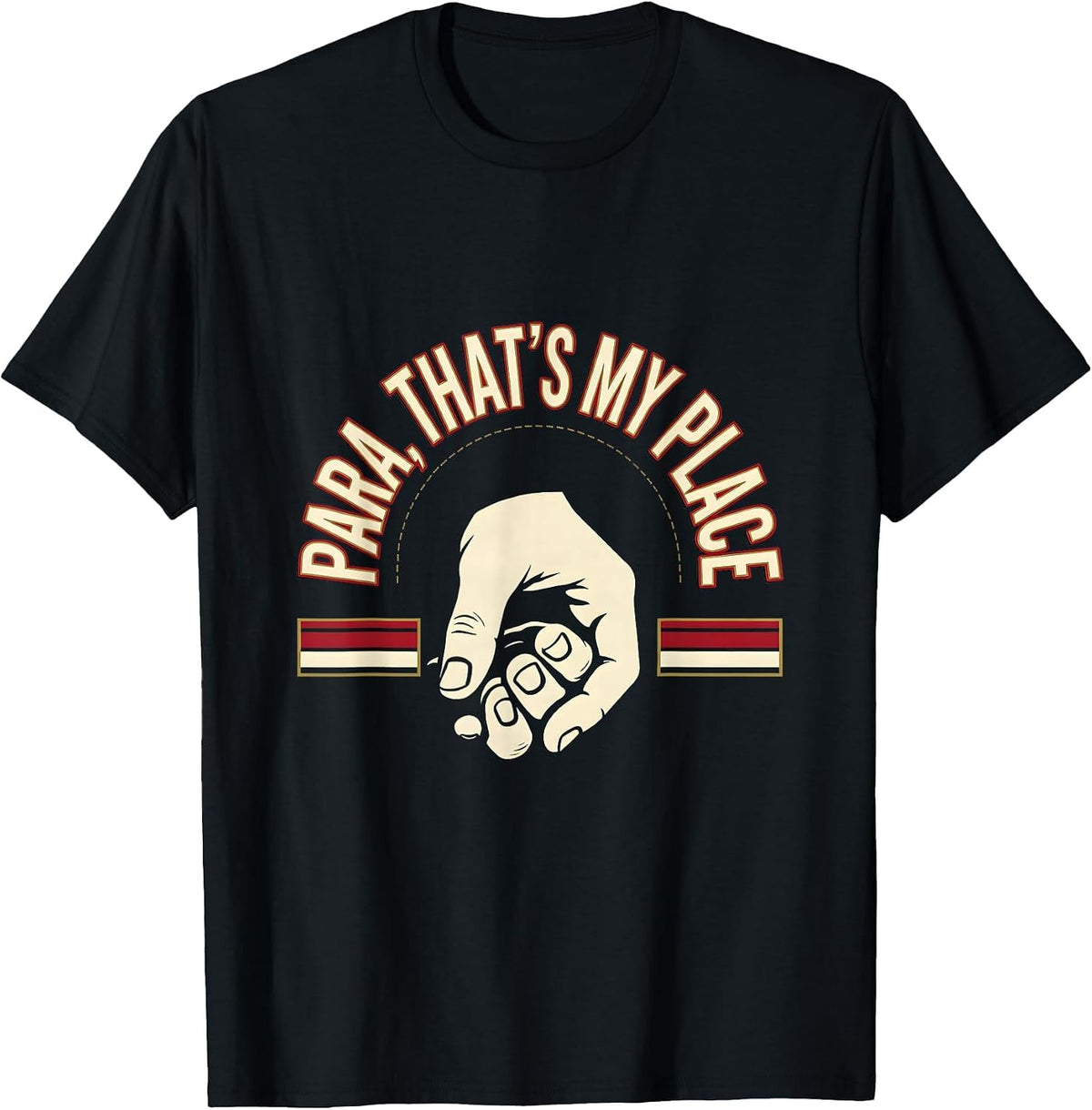 Men's Para That's My Place Funny Paraprofessional School Support T-Shirt - Black