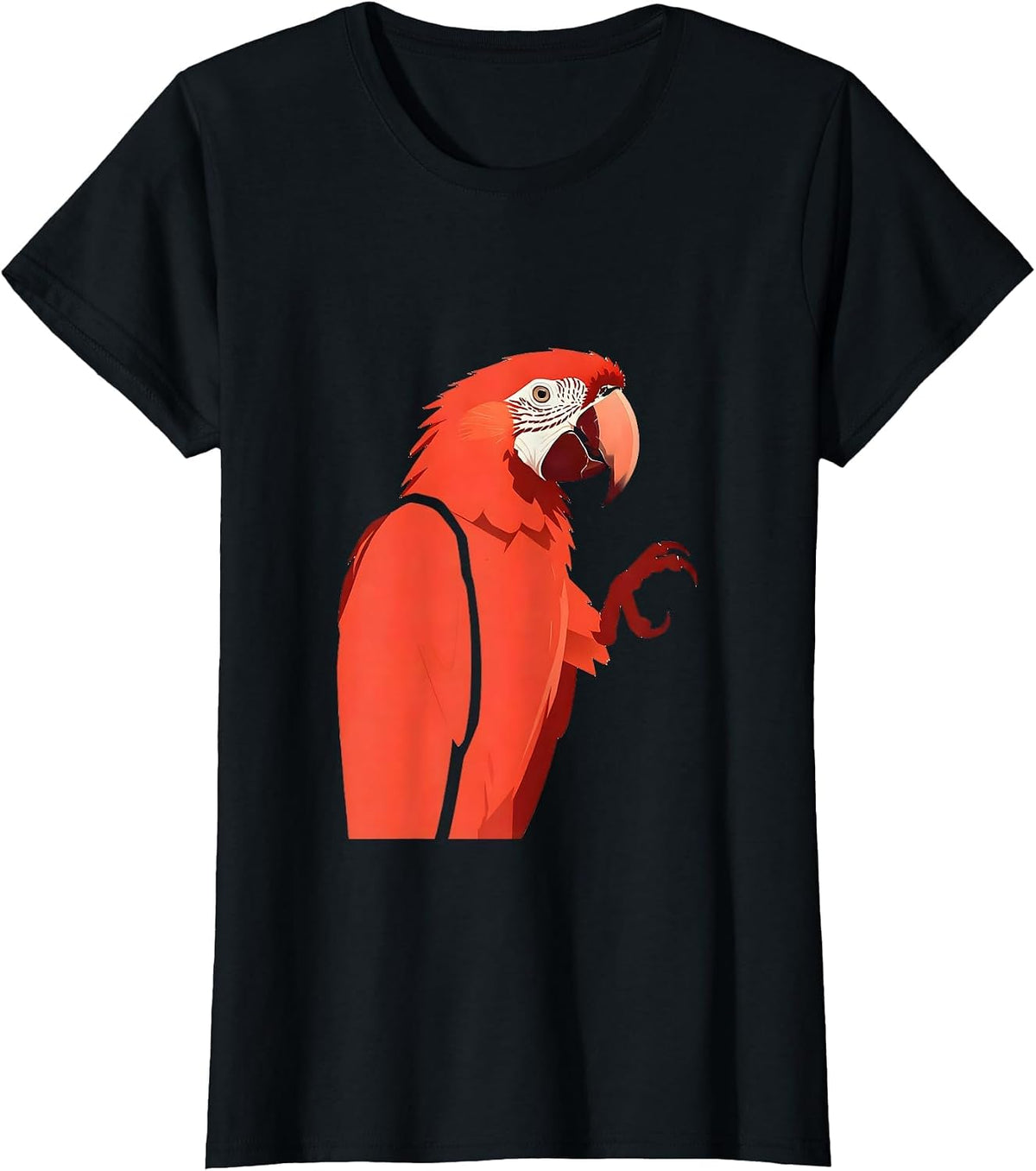 Parrot Refusing To Repeat Funny Graphic Design T-Shirt - Black