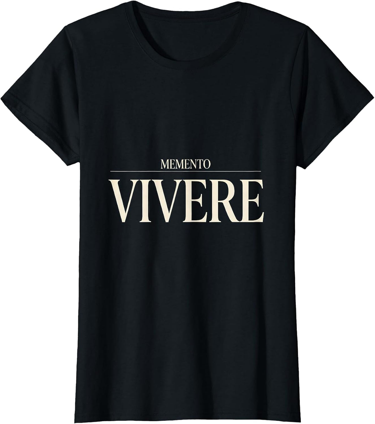 Women's Memento Vivere Stoic Philosophy Quote Marcus Aurelius Reader T-Shirt - Black