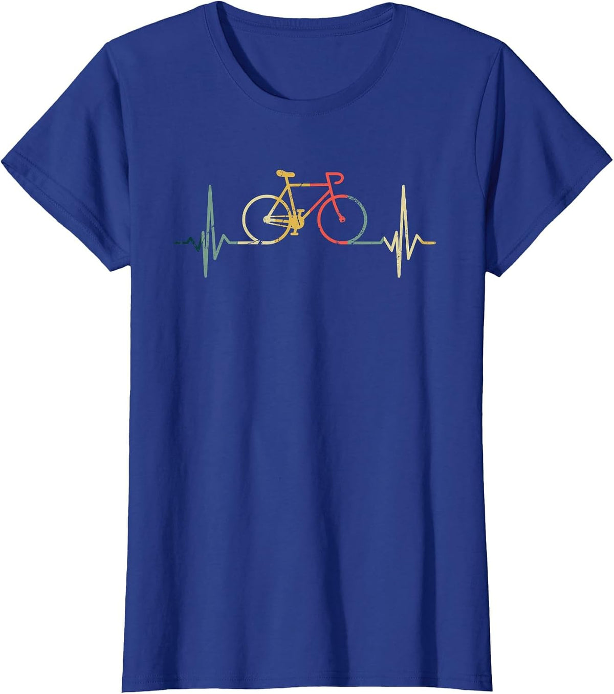 Cyclist Heartbeat Cycling T-Shirt - Royal Blue