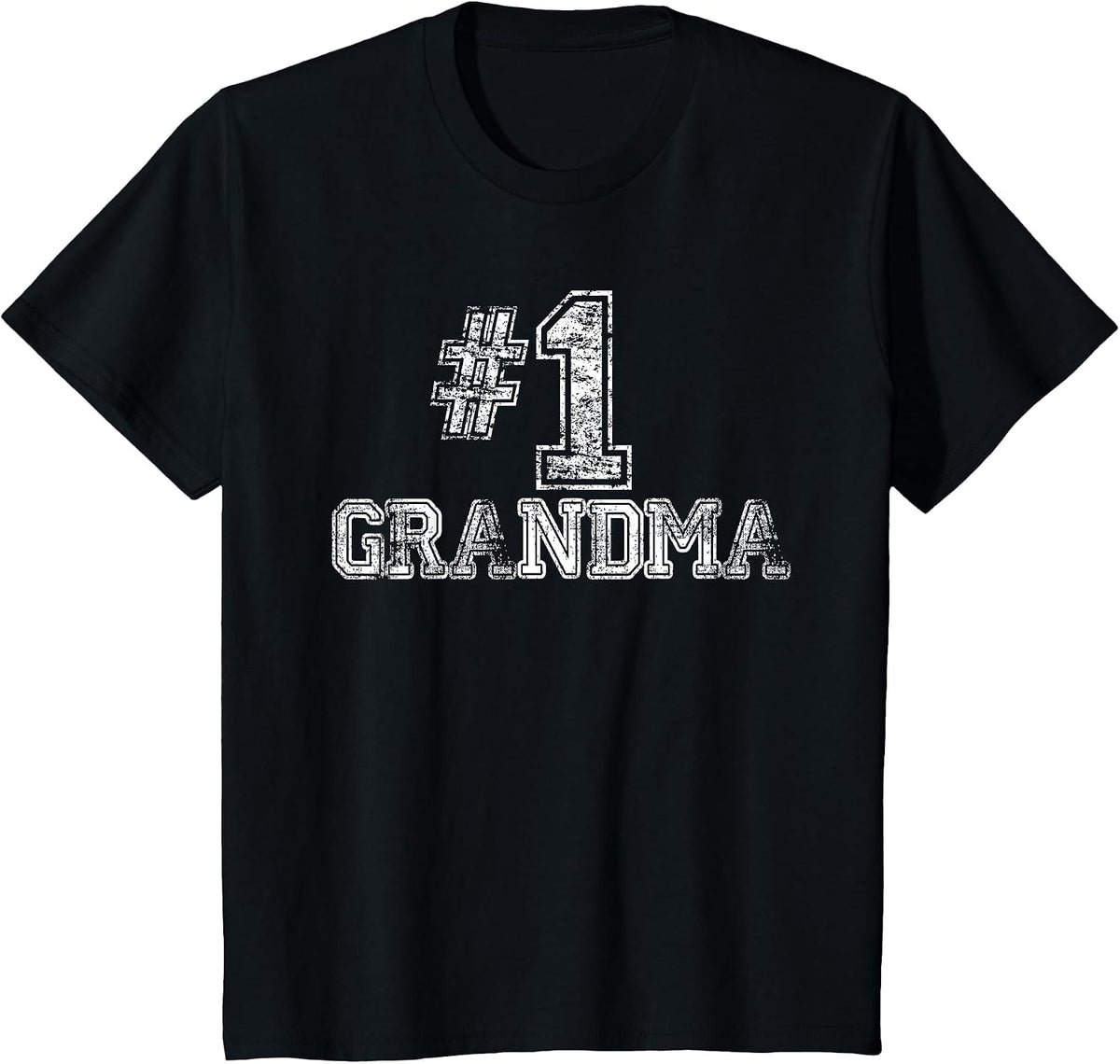 #1 Grandma - Number One T-Shirt - Black