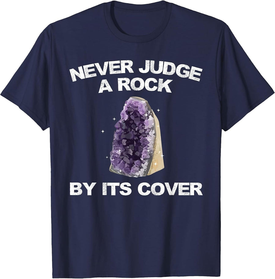 Funny Rock Collector Art for Men Women Geologists Rock Lover T-Shirt - Navy Blue