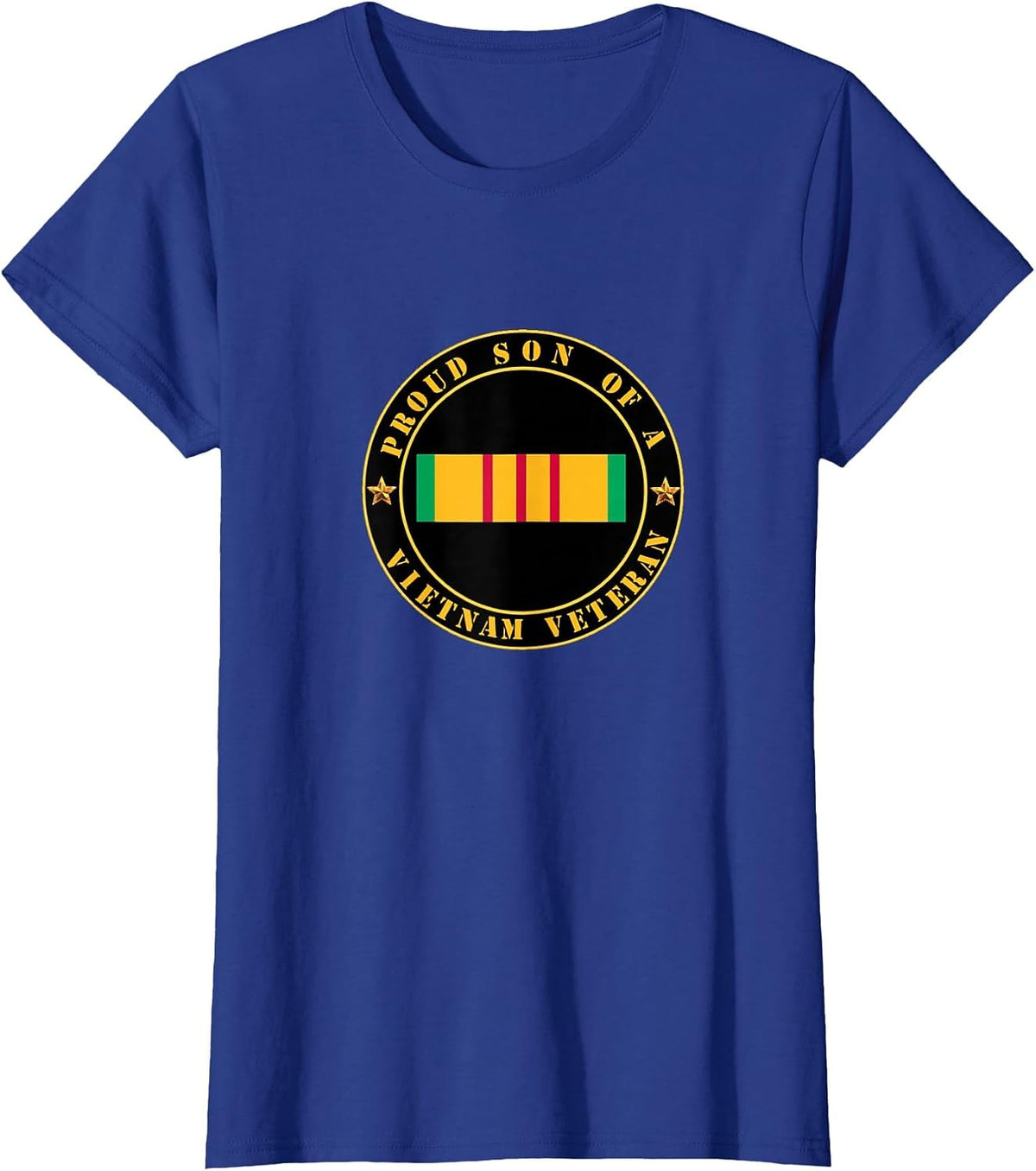 Proud Son of a Vietnam Veteran Necklace - Viet Vet Army T-Shirt - Royal Blue