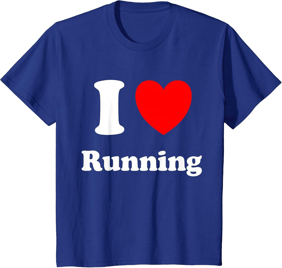 I Love Running T-Shirt - Royal Blue