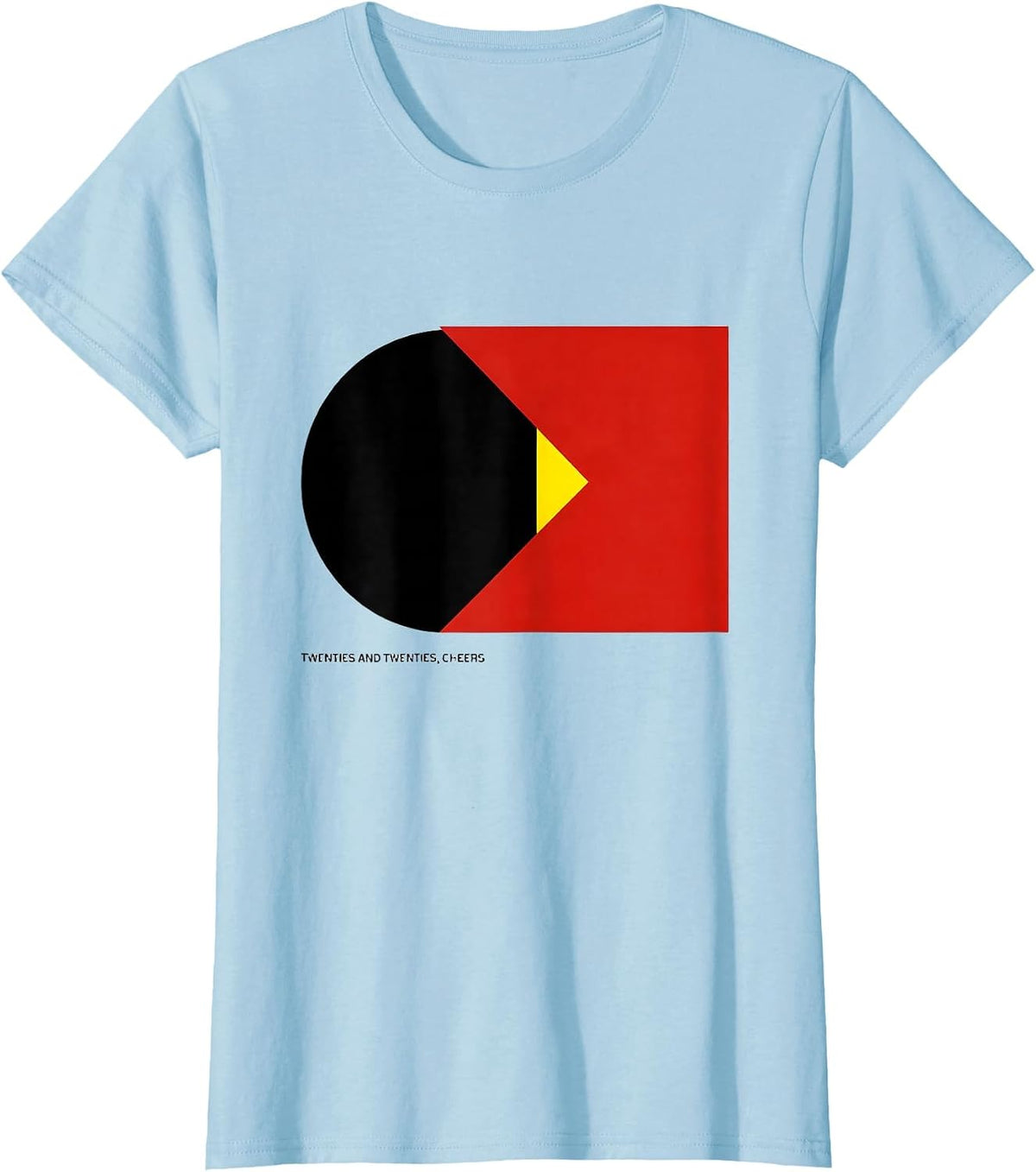 Women's Twenties And Twenties Cheers Bauhaus Roaring 20s Party T-Shirt - Baby Blue