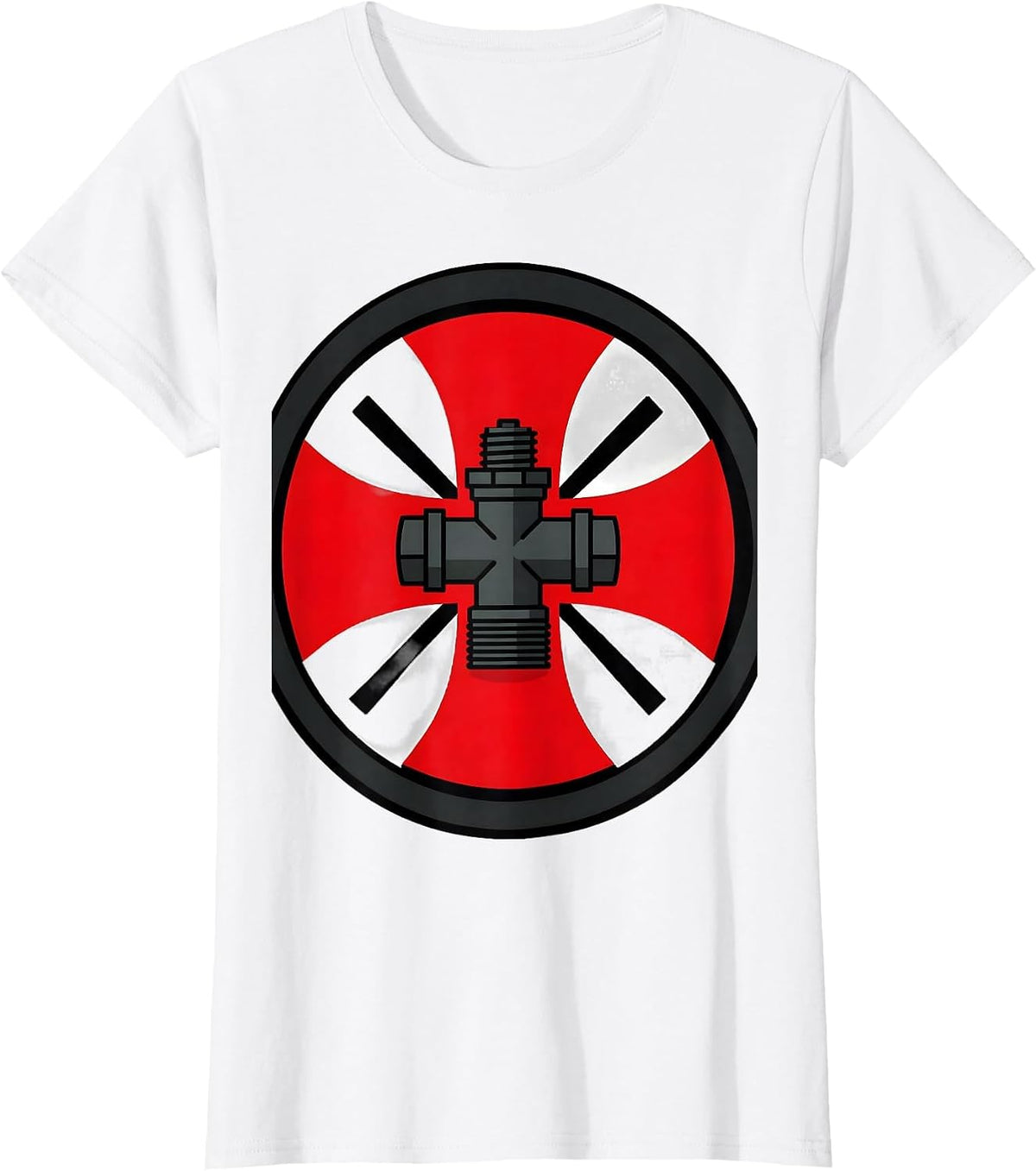 Women's Sealed Firefighter Badge Humor Fireman Gift T-Shirt - White