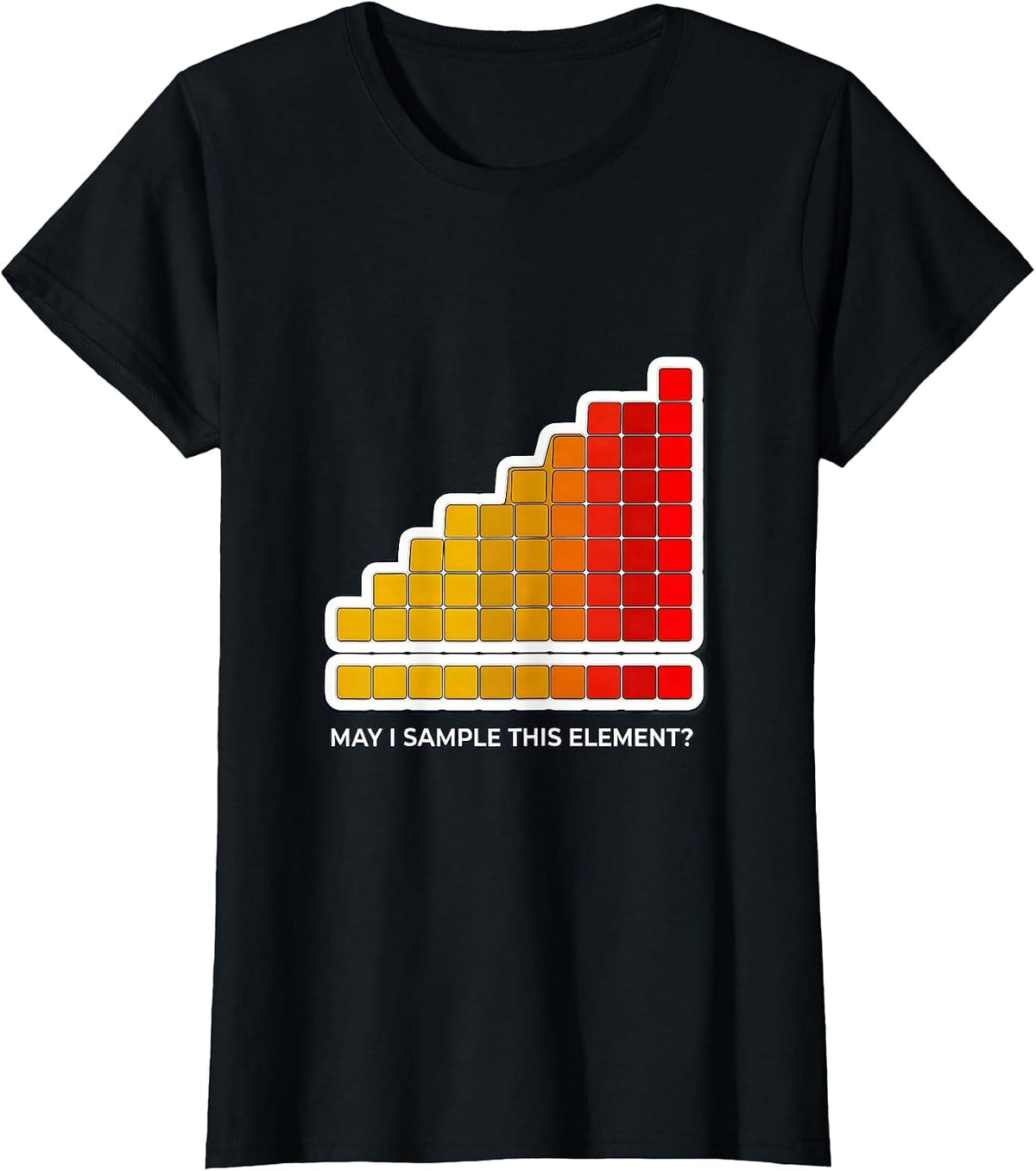 Women's May I Sample This Element? Funny Periodic Table Chemistry T-Shirt - Black