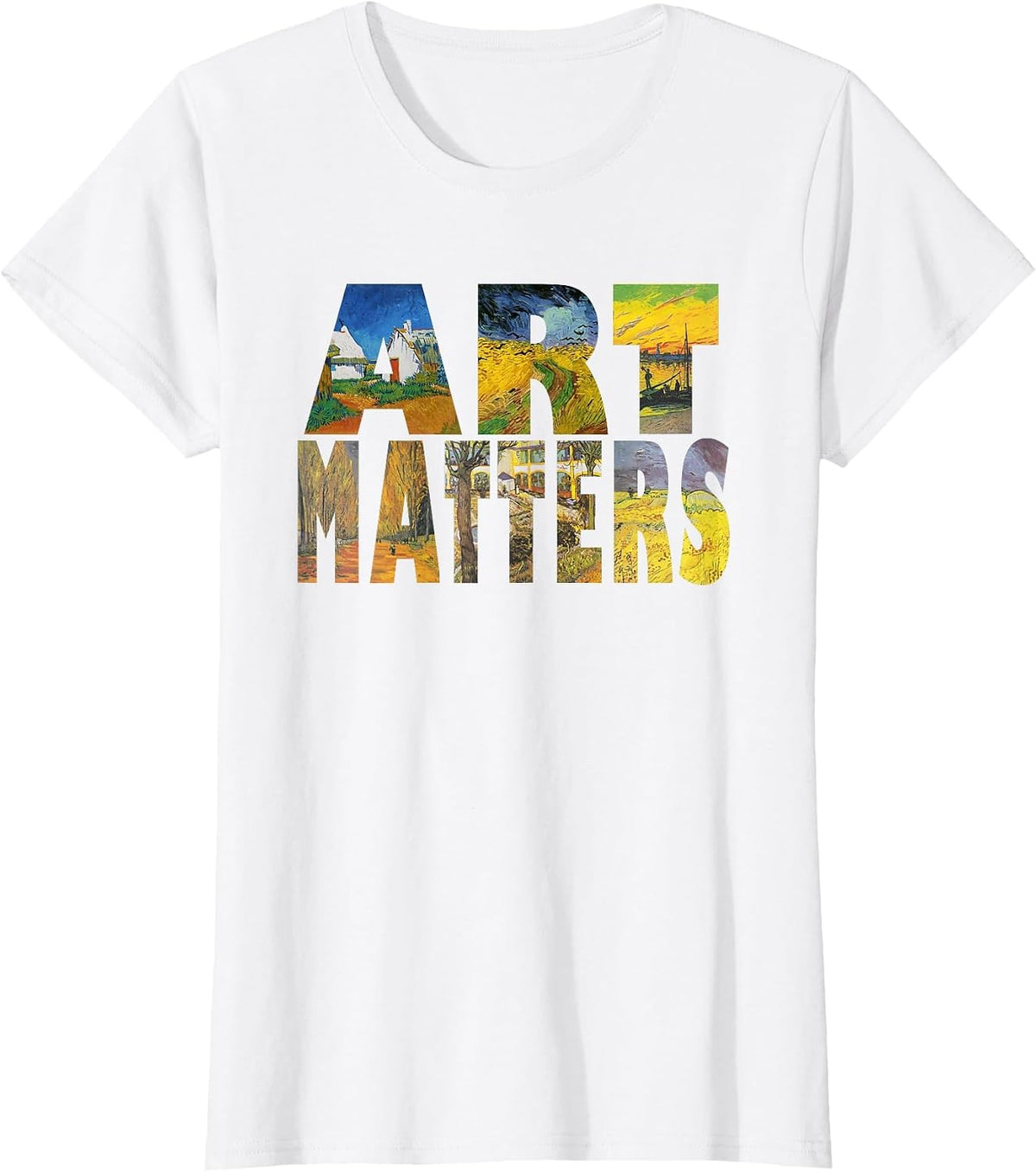 Art Matters Famous Painter Van Gogh for Men Women Teens T-Shirt - White