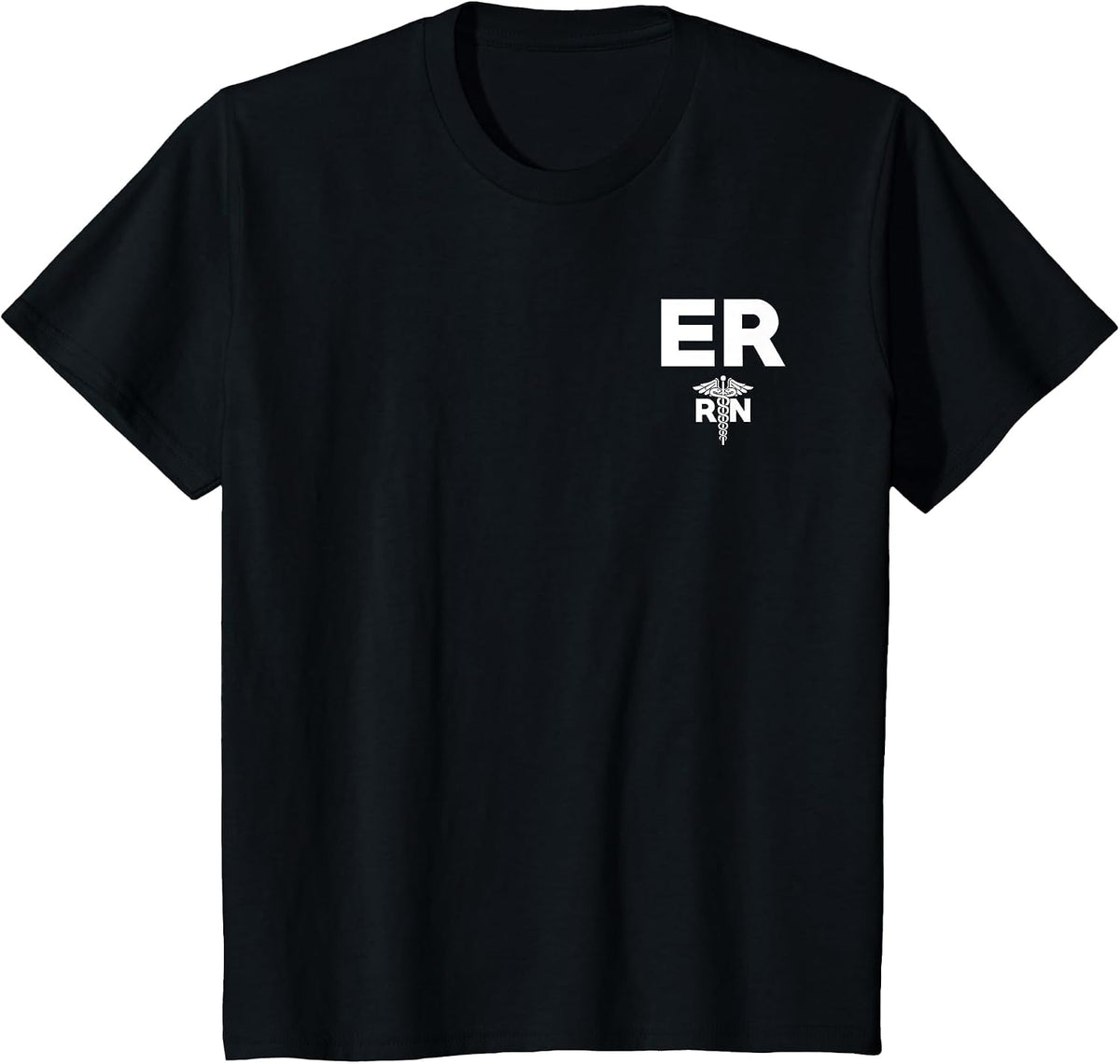Emergency Room Registered Nurse Hospital RN Staff T-Shirt - Black