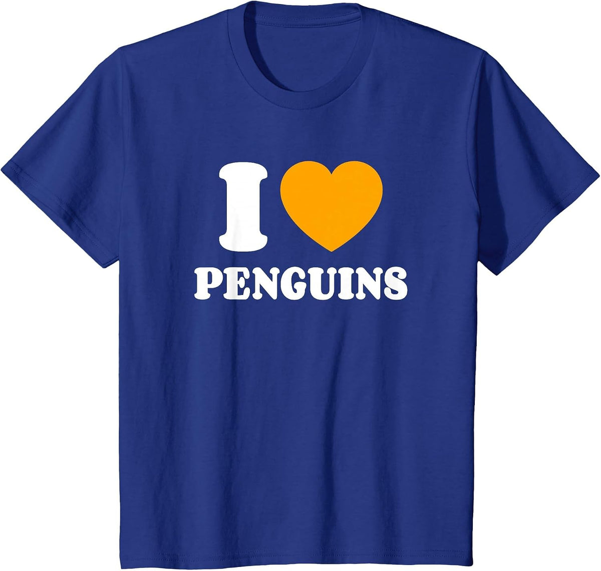 I Love Penguins T-Shirt - Royal Blue