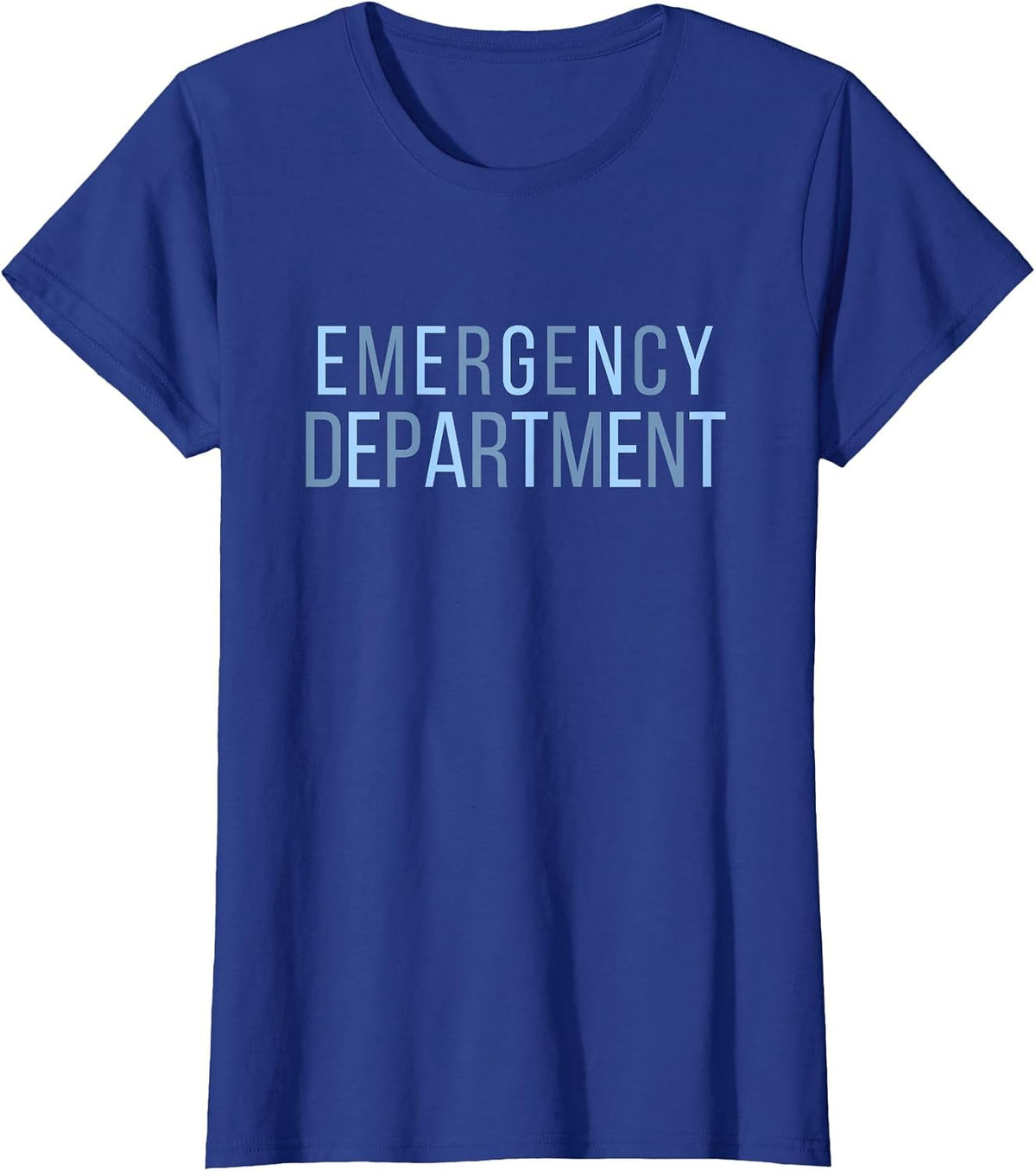 Emergency Department ER Tech Emergency Room Nurse T-Shirt - Royal Blue