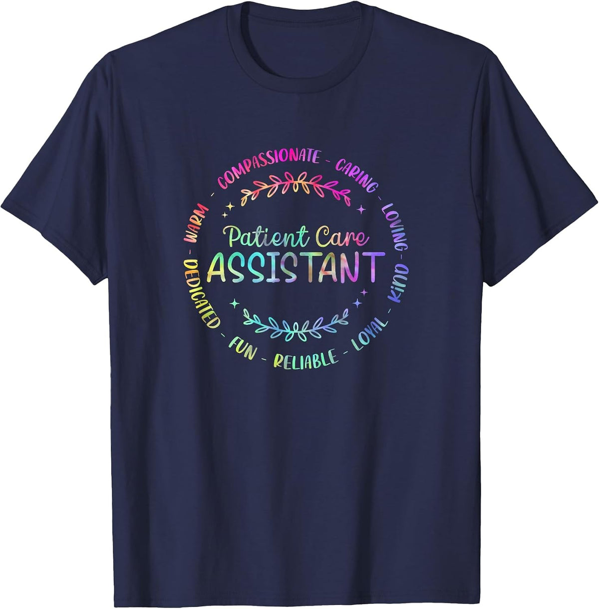 Patient Care Assistant PCA Appreciation Week Healthcare T-Shirt - Navy Blue