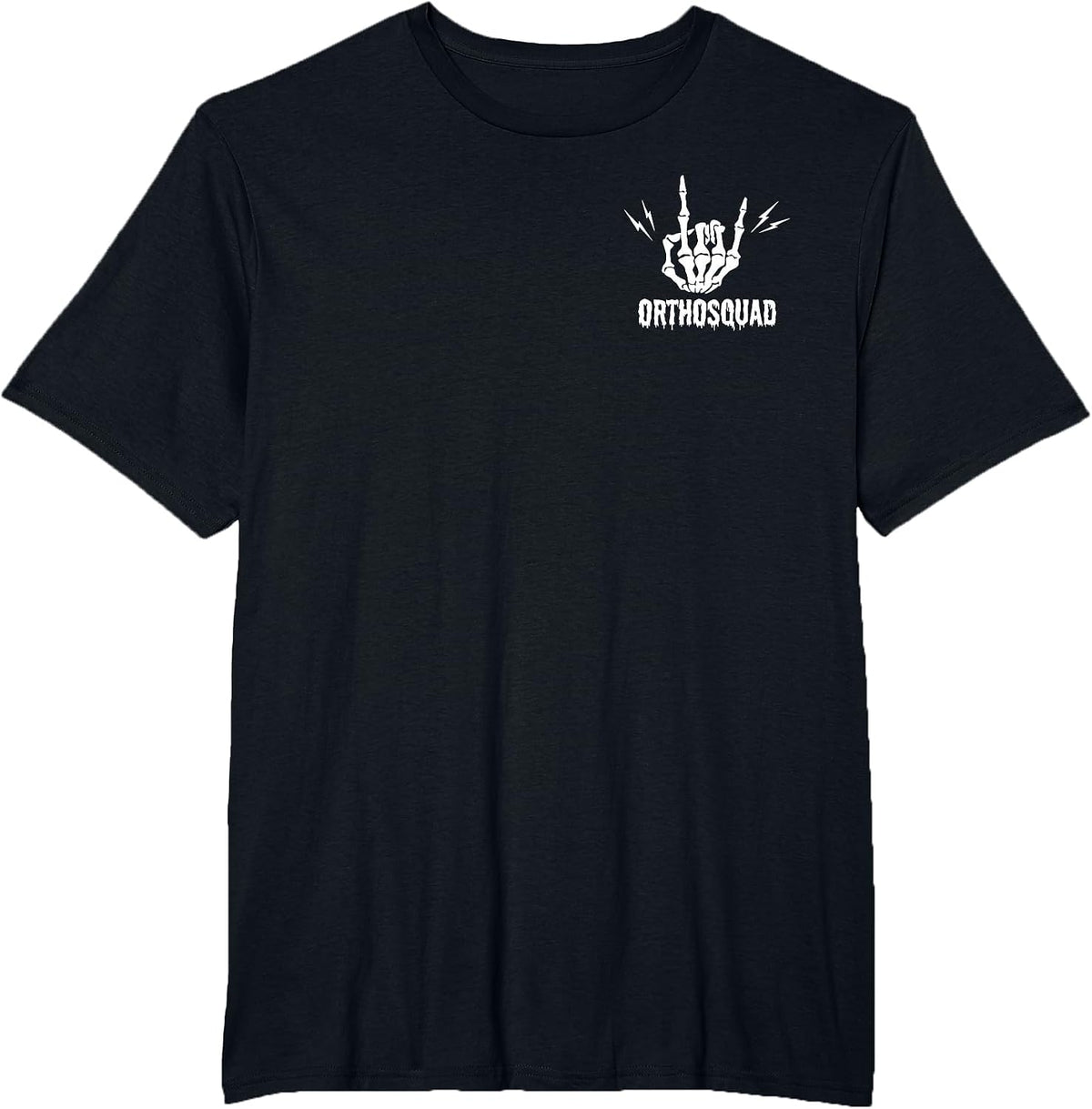 Ortho Squad Skeletons Halloween Orthopedic Nurse RN T-Shirt - Black