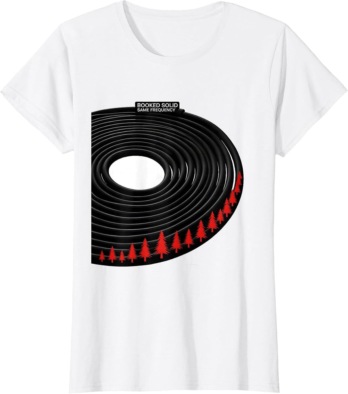 Booked Solid Same Frequency Funny Sonographer Ultrasound T-Shirt - White