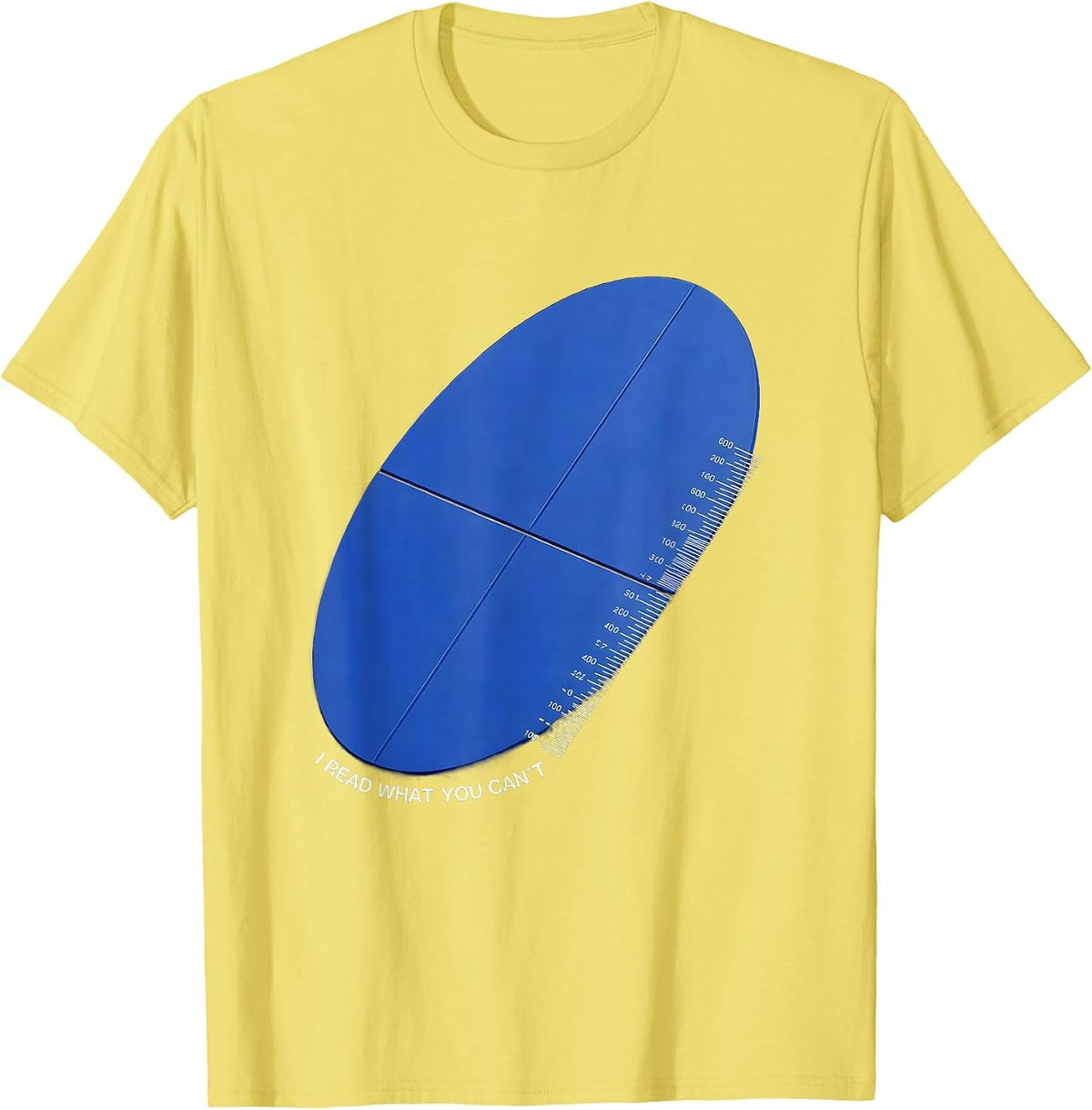 Men's I Read What You Can't Funny Pharmacy Tech Pharmacist Student T-Shirt - Lemon Yellow