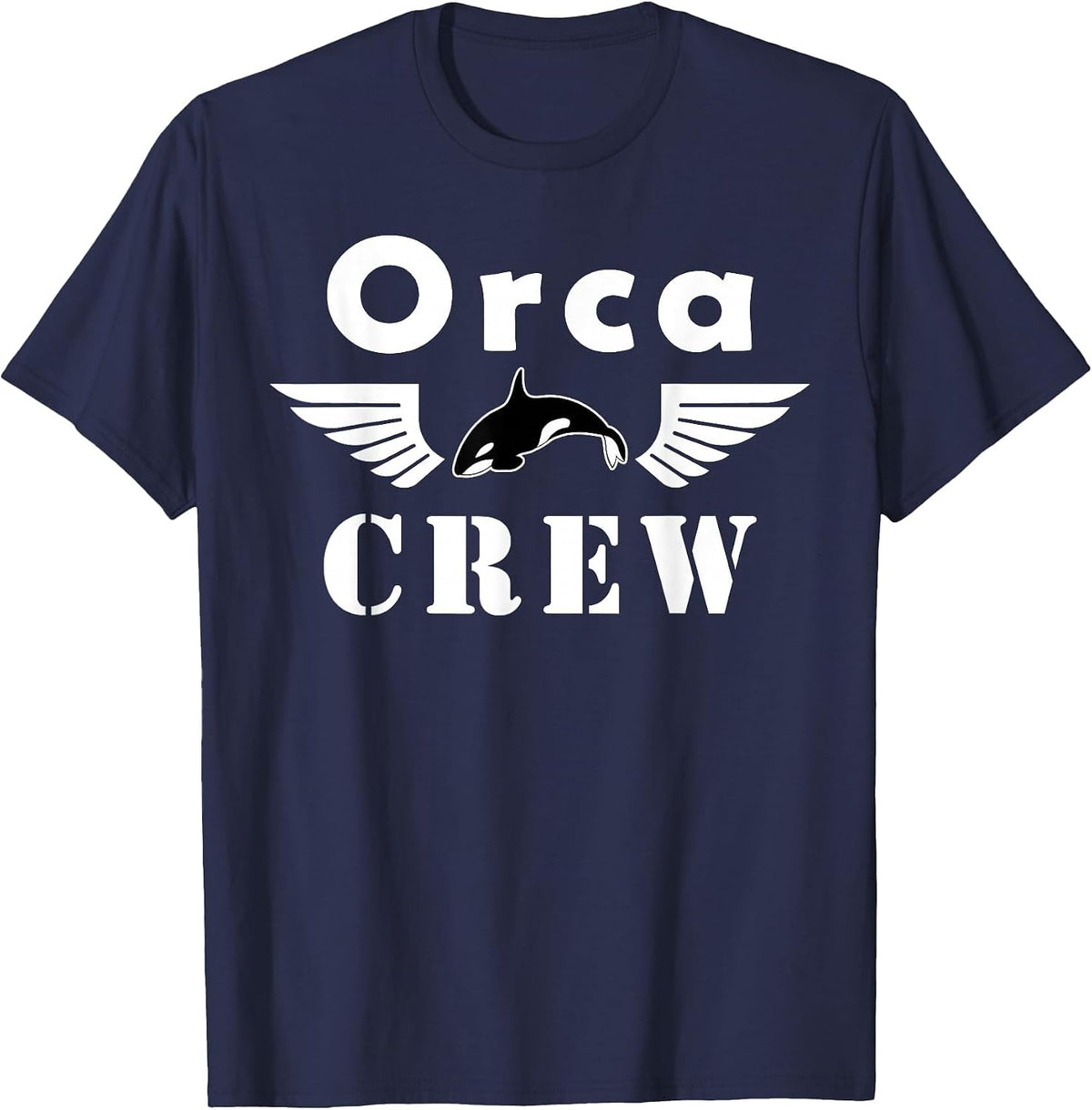 Orca Crew T-Shirt - Navy Blue