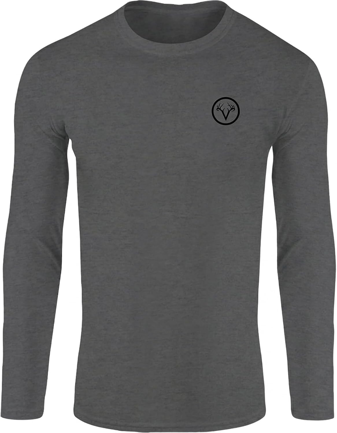 Drake Waterfowl Men's Non-Typical Antler Long Sleeve T-Shirt - Graphite Heather