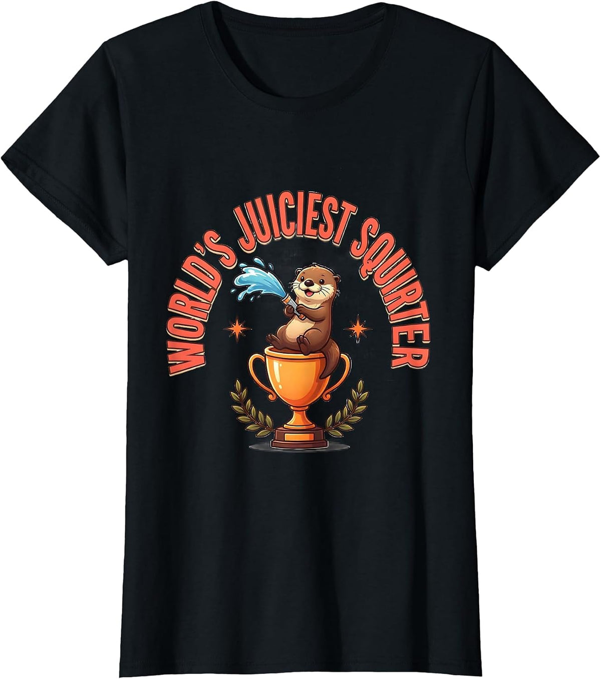 World's Juiciest Squirter Funny Daddy's Lil Squirter Novelty T-Shirt - Black