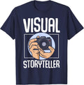 Visual Storyteller - Photographer Funny Photography T-Shirt - Navy Blue