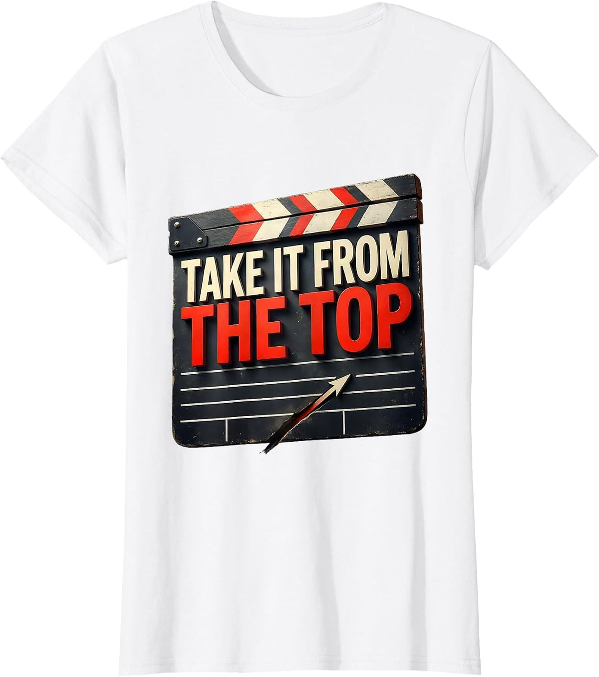 Women's Take It From The Top Funny Theater Kid Musical Theatre Actor T-Shirt - White