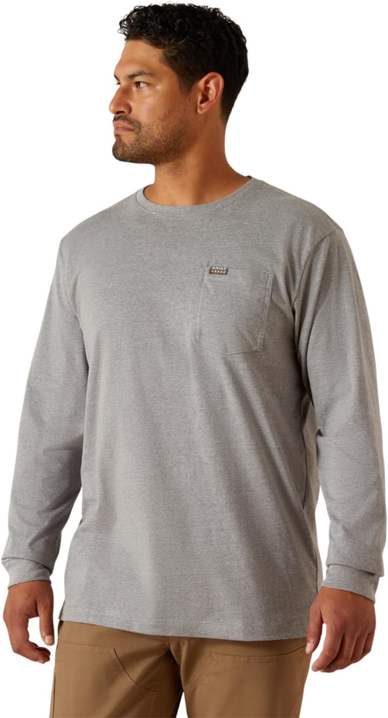Ariat Men's Rebar Cotton Strong Working Class T-Shirt - Heather Grey