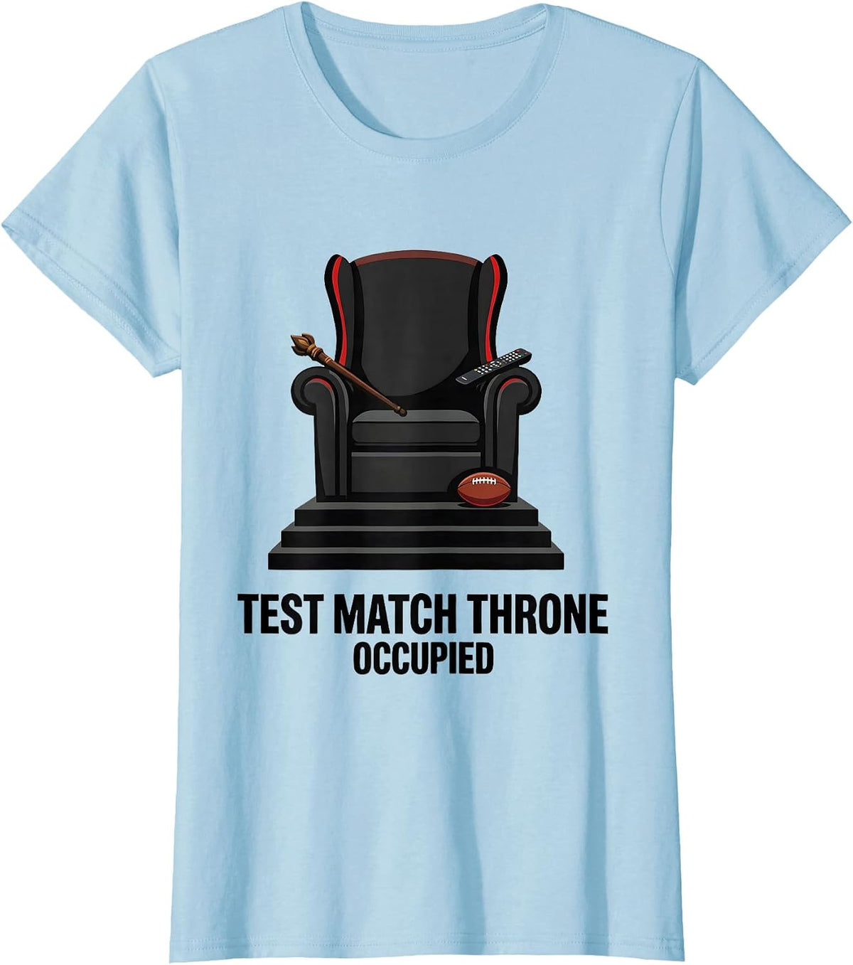 Test Match Throne, Occupied New Zealand Rugby Fan National T-Shirt - Baby Blue