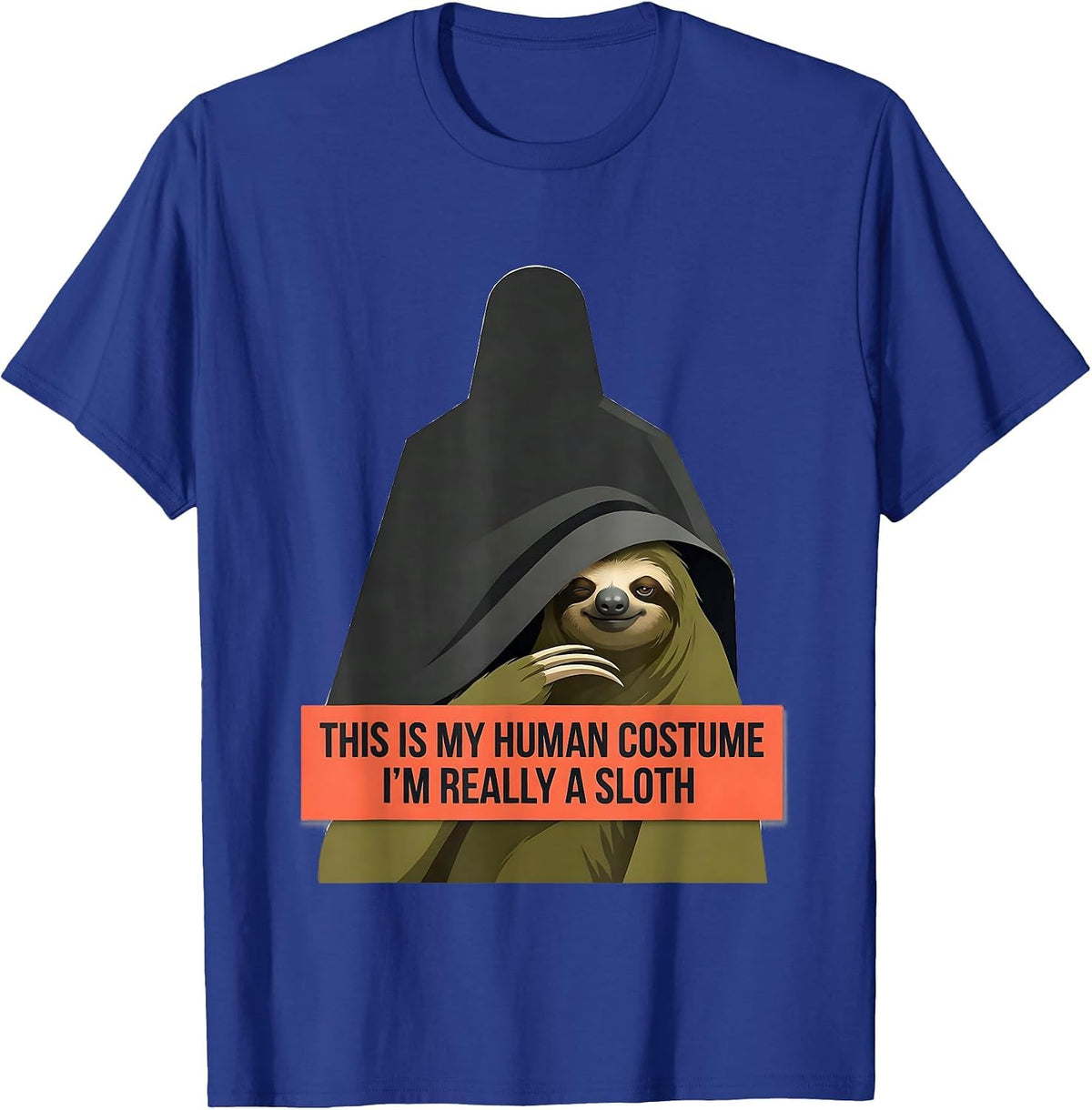 Men's This Is My Human Costume I'm Really A Sloth Funny T-Shirt - Royal Blue