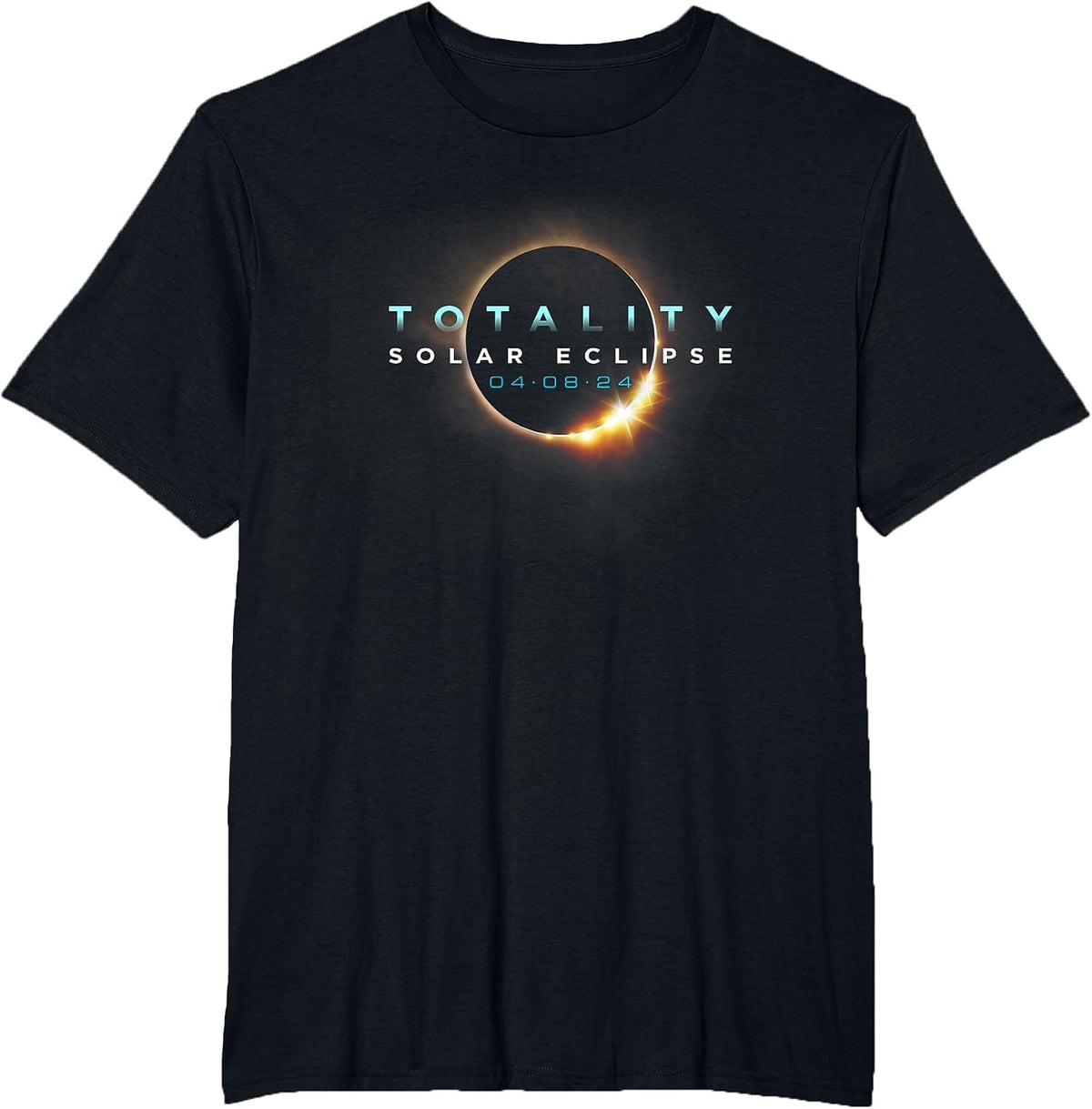 Astronomy Lovers! Total Solar Eclipse 2024 Totality 04.08.24 T-Shirt - Black