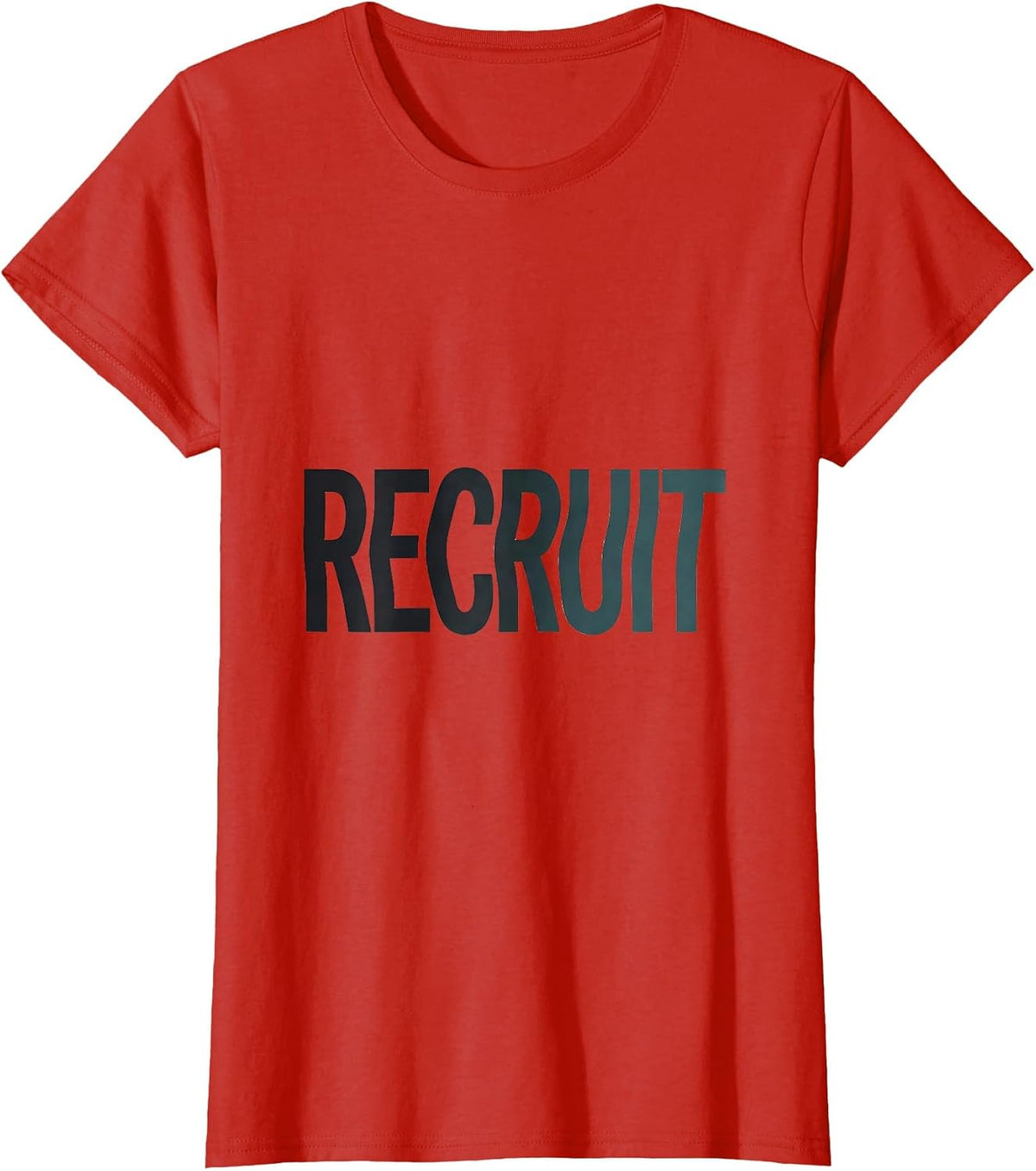 Recruit Minimalist Respiratory Therapist RT Occupational T-Shirt - Red