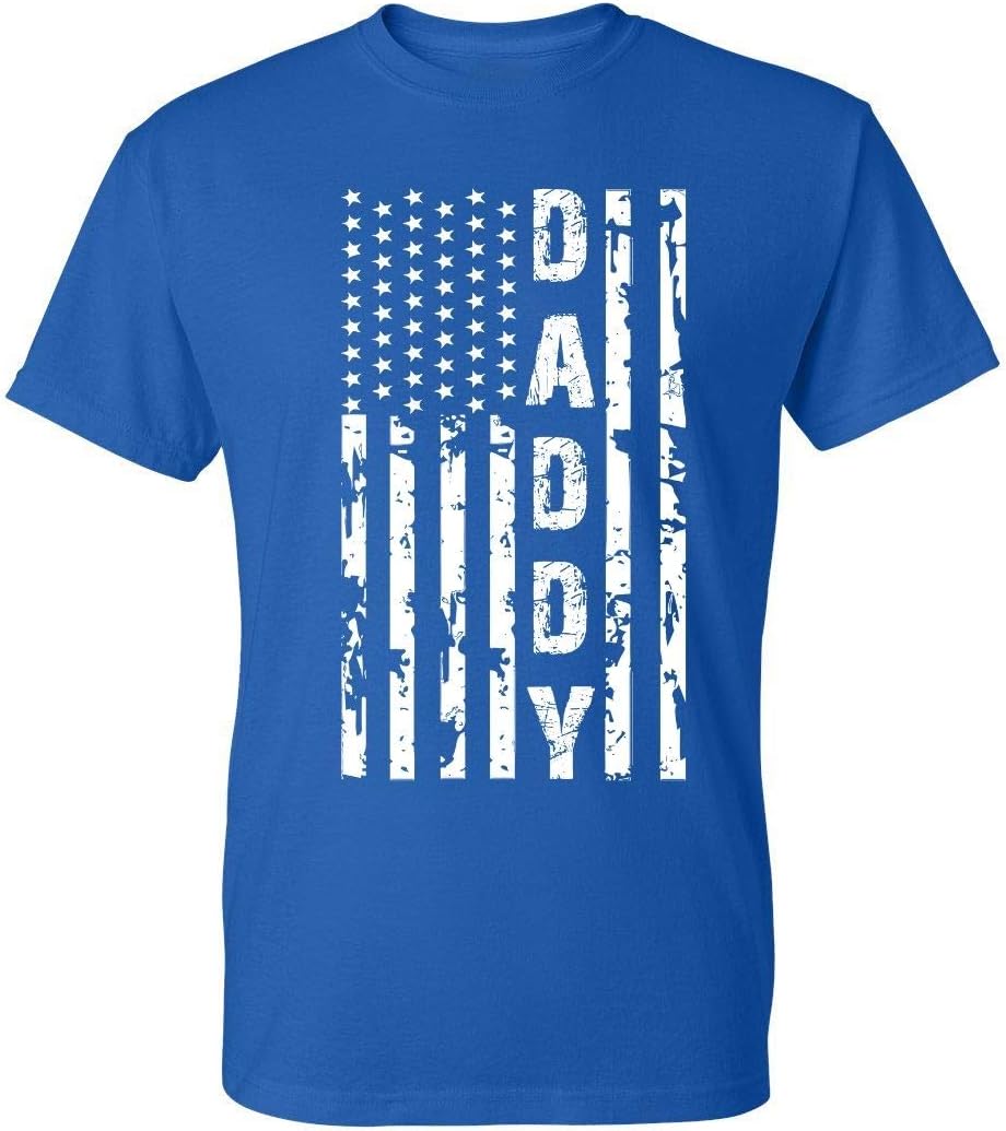 Kropsis Daddy American Flag Men's T-Shirt - Royal