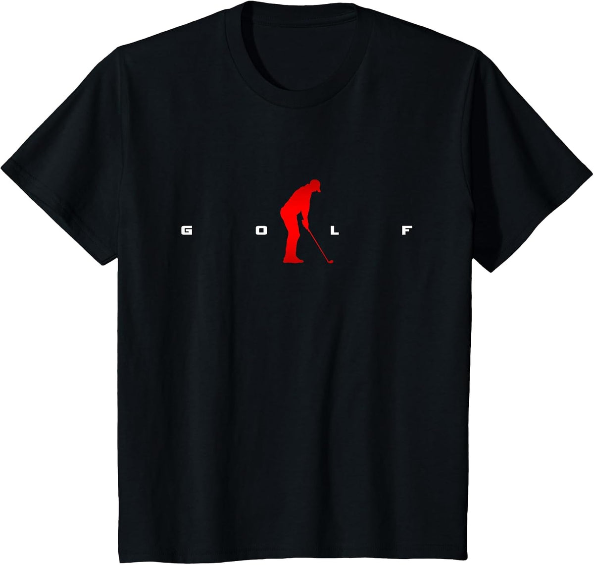 Golfer Golf T-Shirt - Black