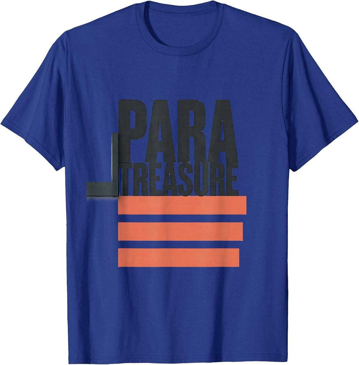 Men's Para Treasure Minimalist Paraprofessional Appreciation Back T-Shirt - Royal Blue