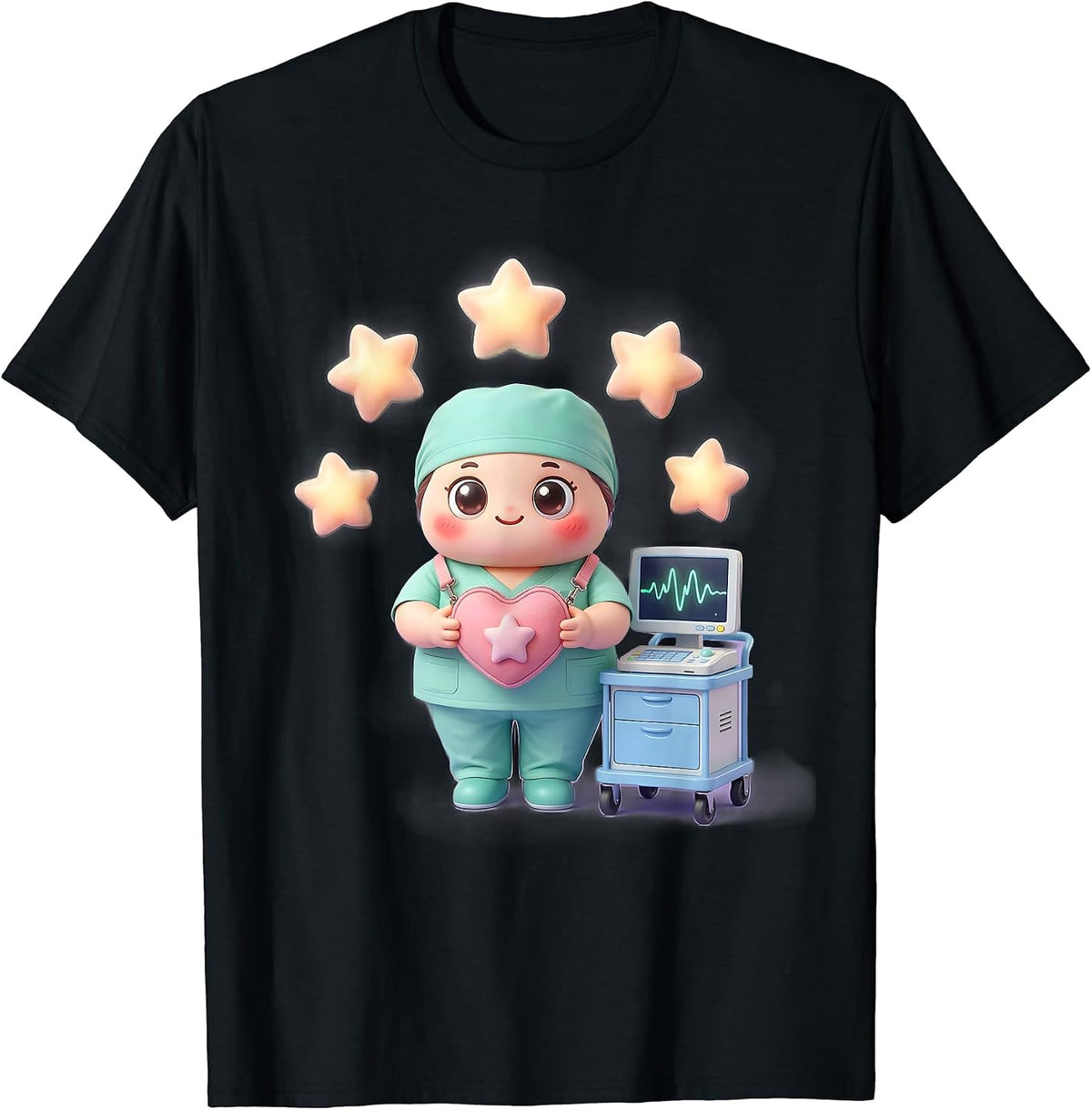 Men's Cute Patient Care Technician Kawaii Appreciation Week Gift T-Shirt - Black