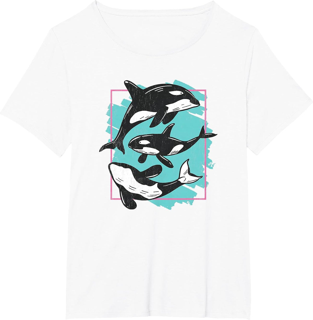 Save The Ocean Orca Whale Sea Life Friends Graphic for Women T-Shirt - White
