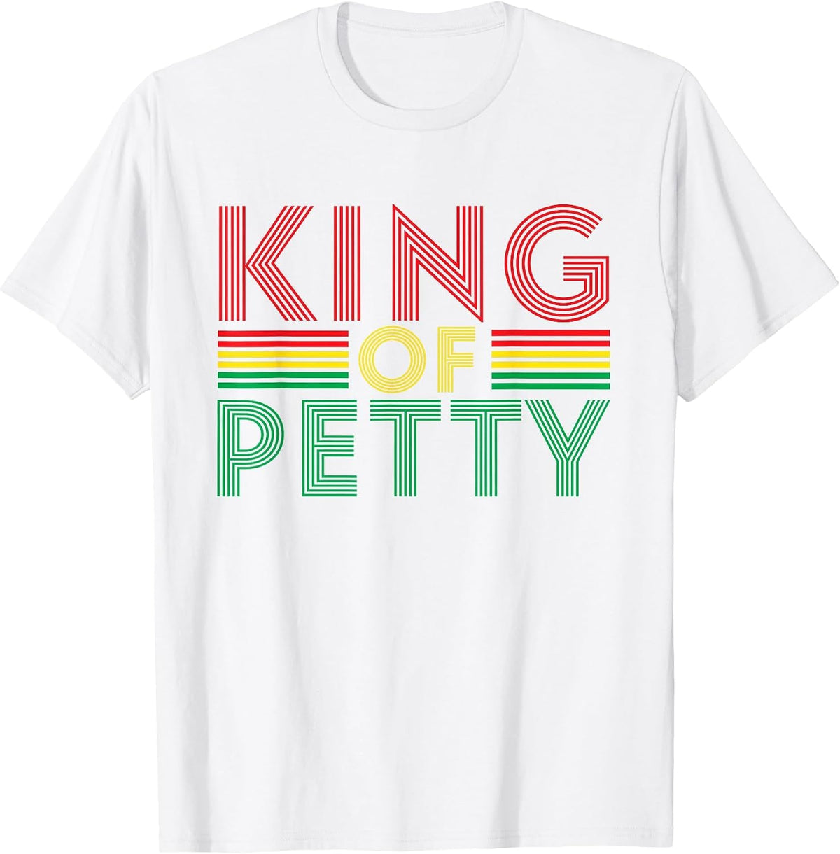 King of Petty Afrocentric African American Juneteenth T-Shirt - White