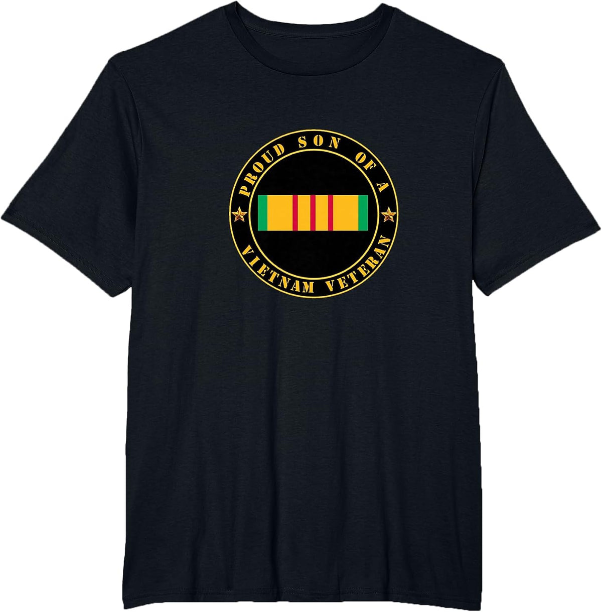 Proud Son of a Vietnam Veteran Necklace - Viet Vet Army T-Shirt - Black