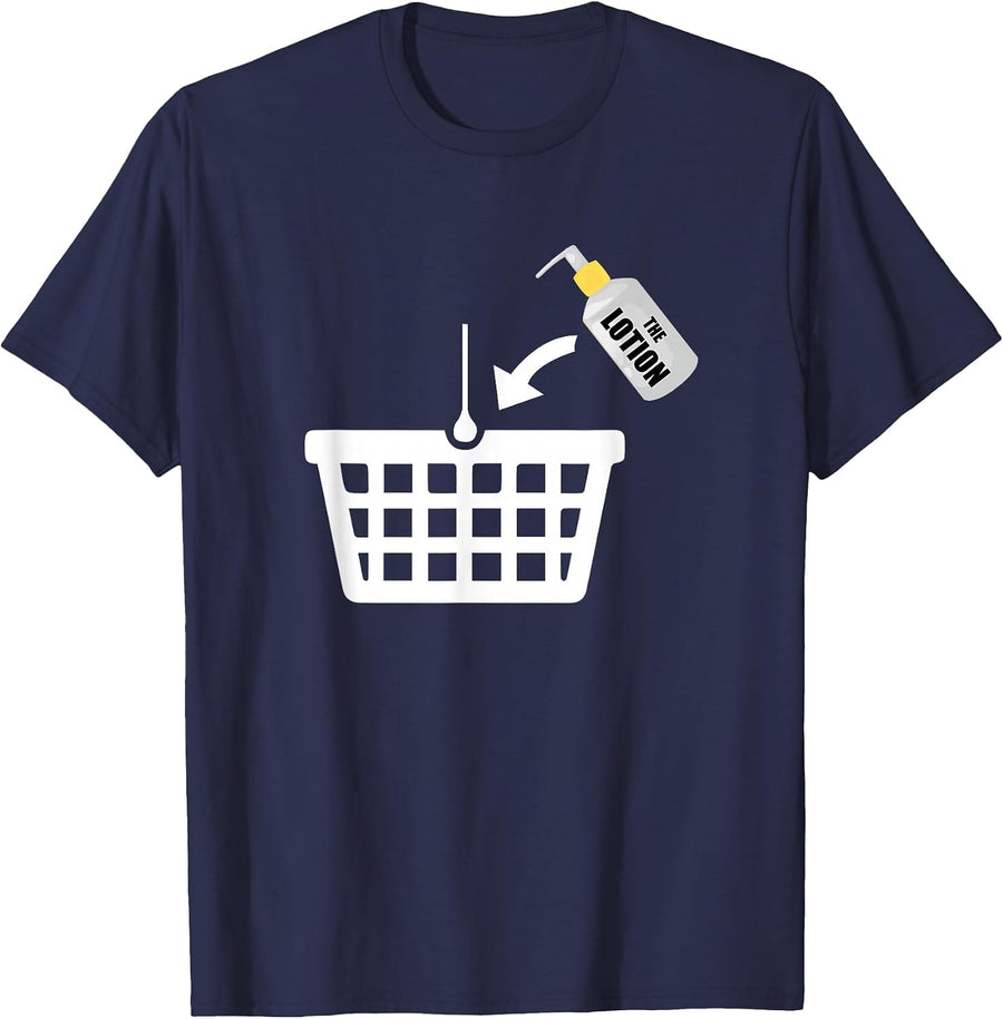 Put the Lotion in the Basket Halloween Torture T-Shirt - Navy Blue