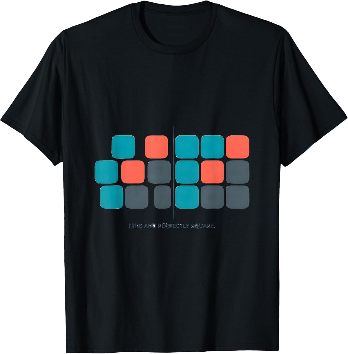 Men's Nine And Perfectly Square Math Nerd Birthday Gift for Kids T-Shirt - Black