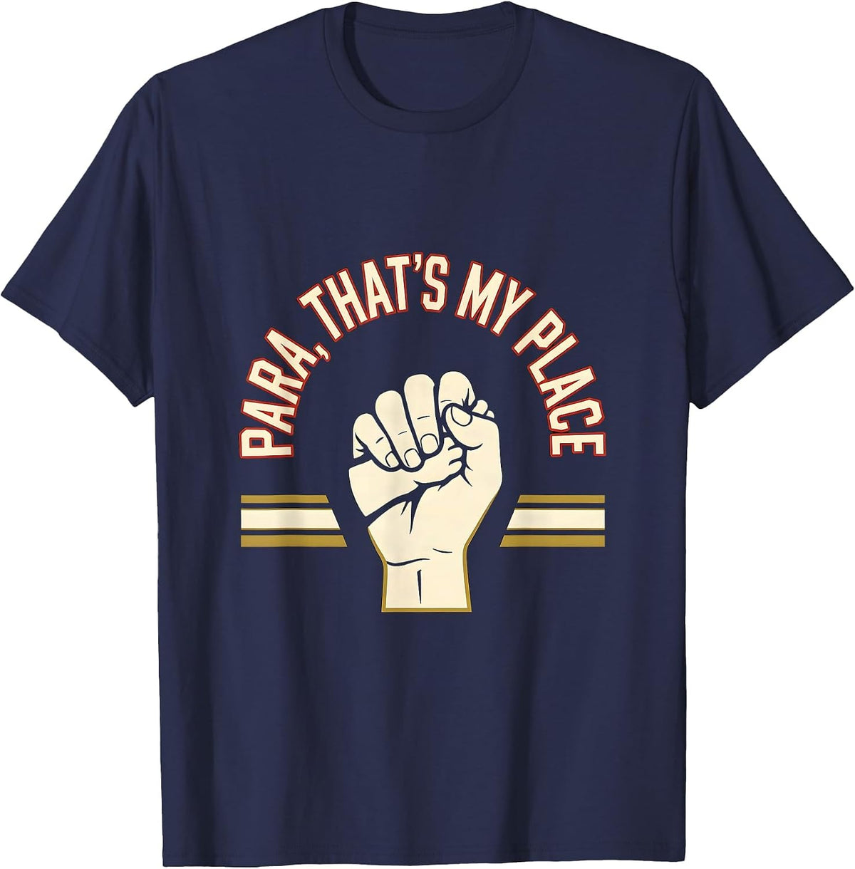 Para That's My Place Funny Paraprofessional School Support T-Shirt - Navy Blue