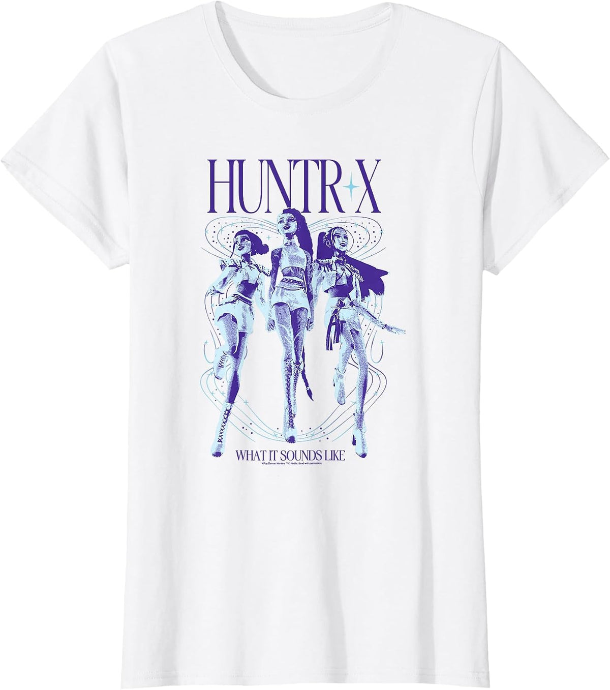 Kpop Demon Hunters Halloween Huntrix What It Sounds Like T-Shirt - White