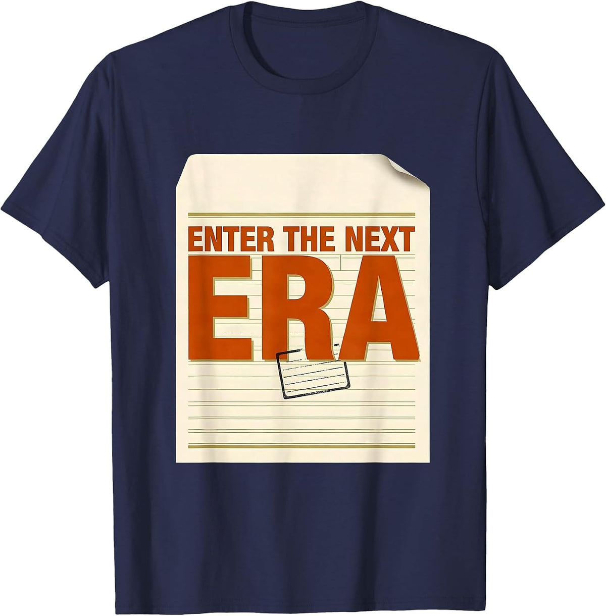 Men's Enter The Next Era Funny History Teacher Social Studies T-Shirt - Navy Blue