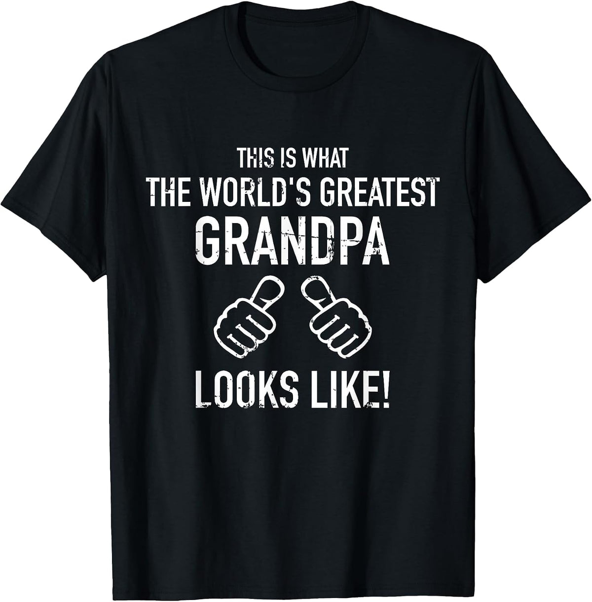 World's Greatest Grandpa T-Shirt - Black
