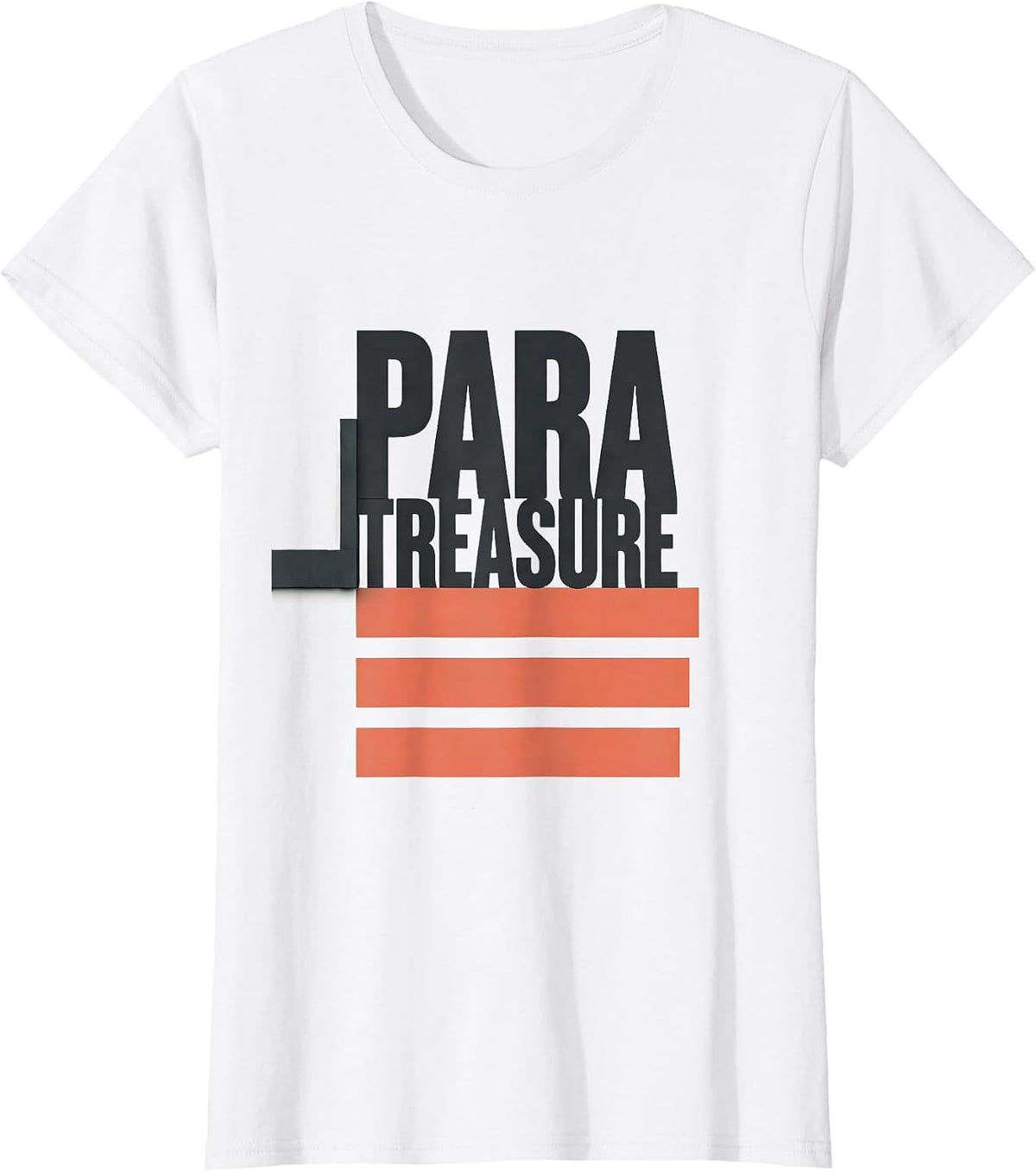 Women's Para Treasure Minimalist Paraprofessional Appreciation Back T-Shirt - White