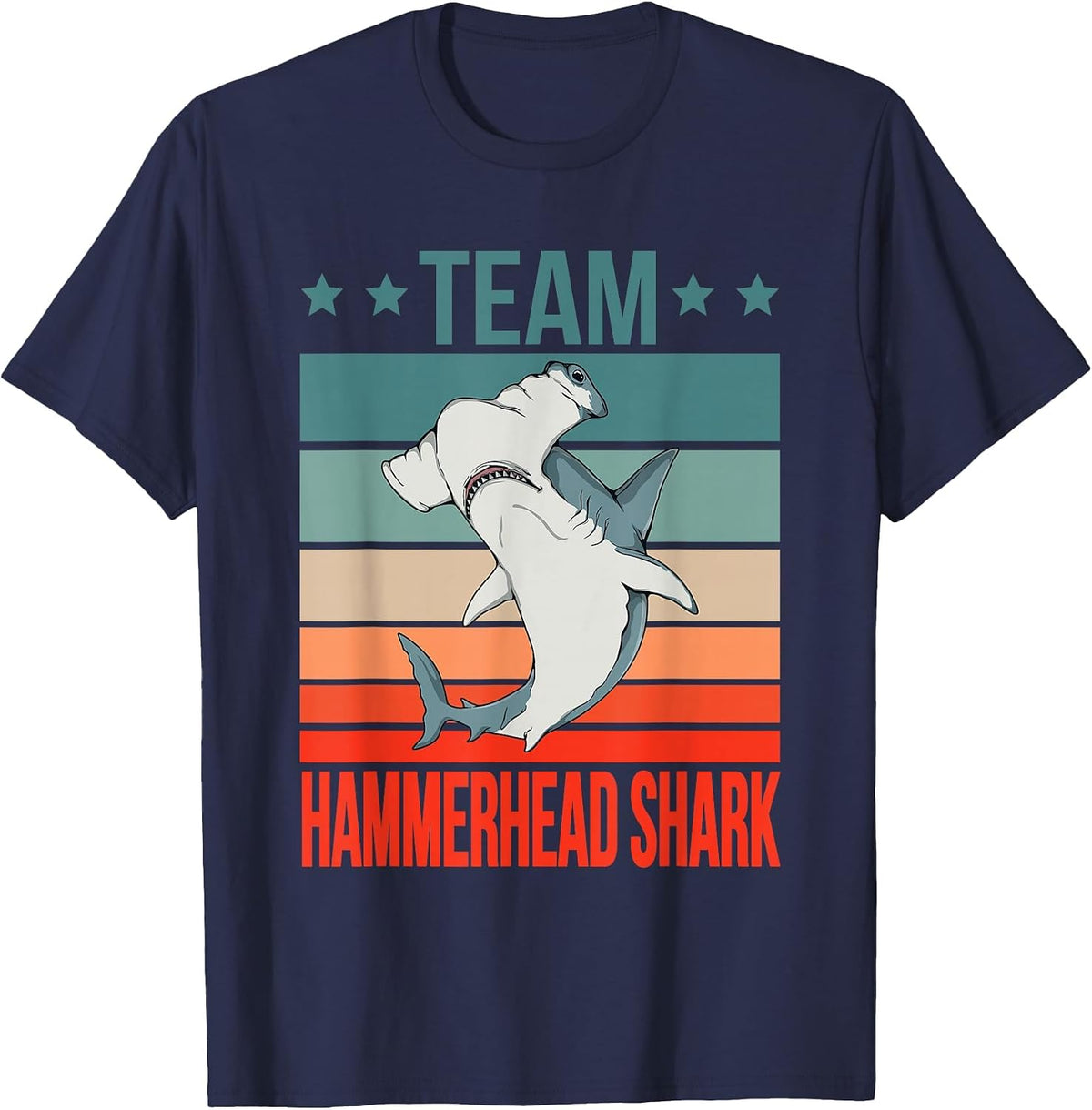 Team Hammerhead Shark Quote Hammer Fish Hammerhead Shark T-Shirt - Navy Blue